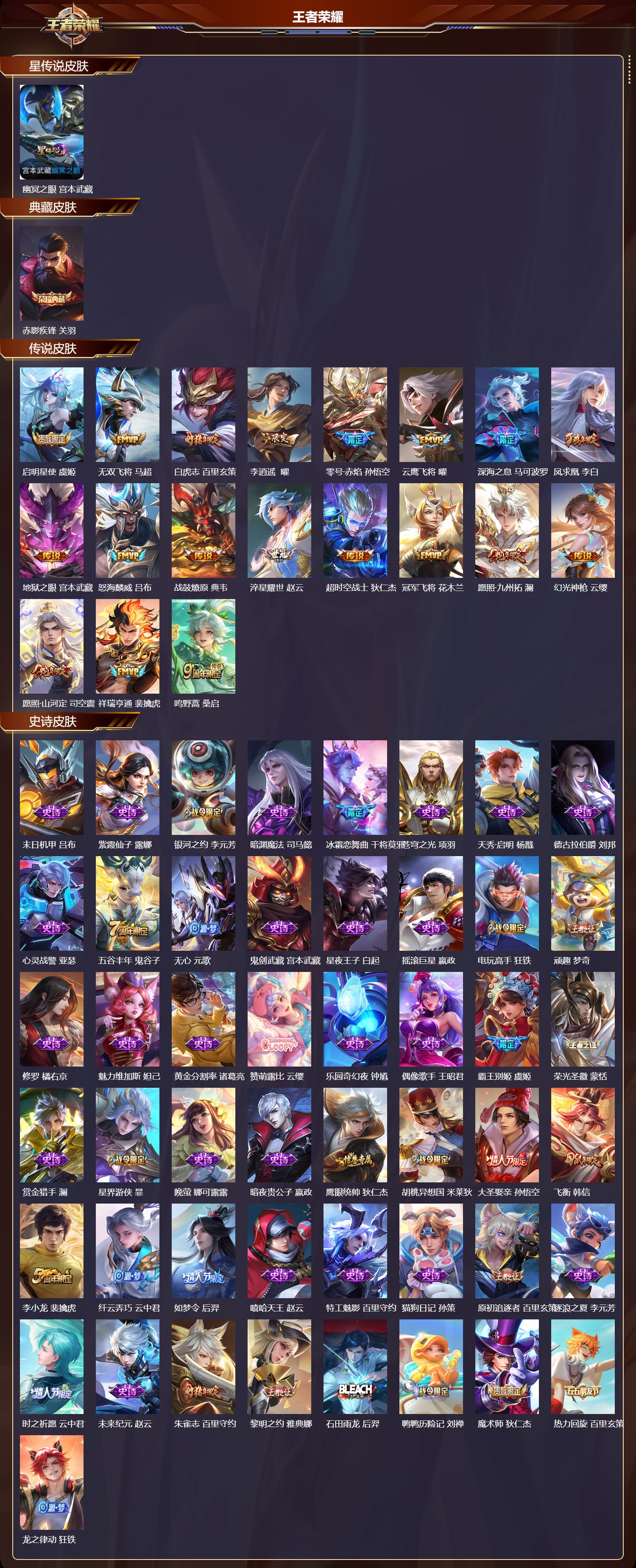 WZQM45764王者荣耀账号详情图3