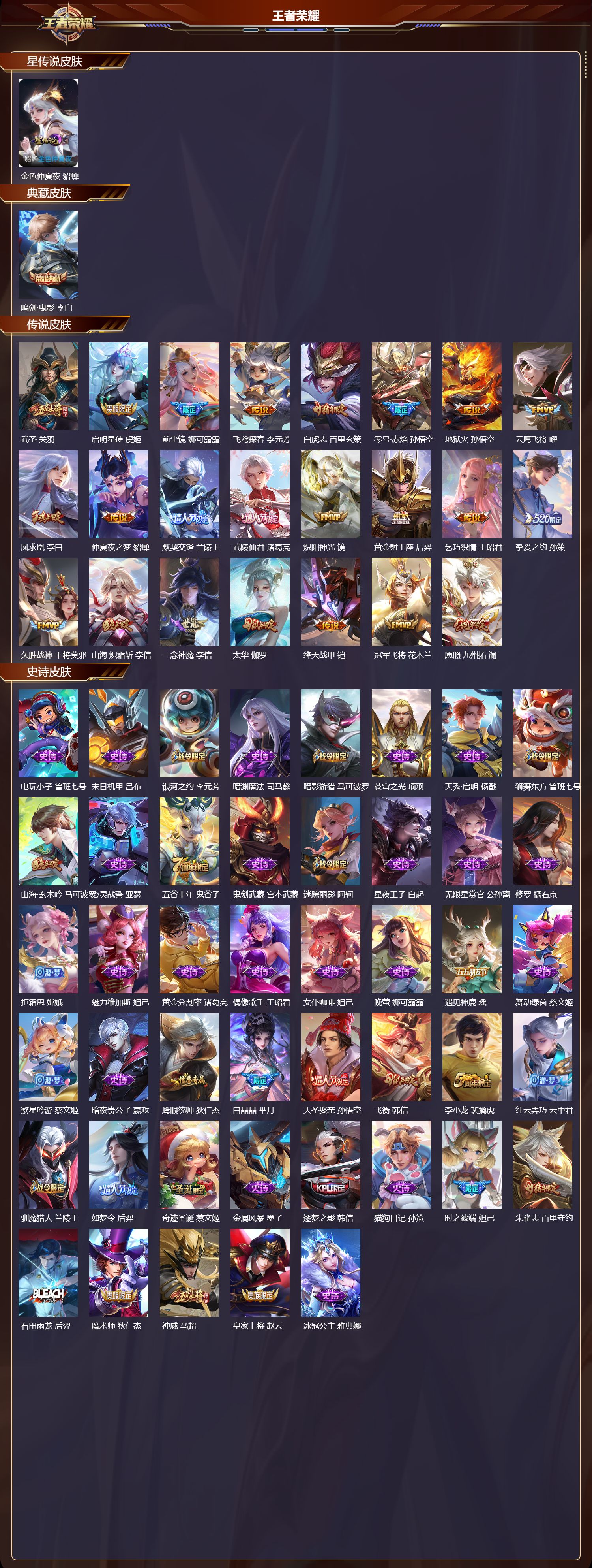 WZMK45765王者荣耀账号详情图2