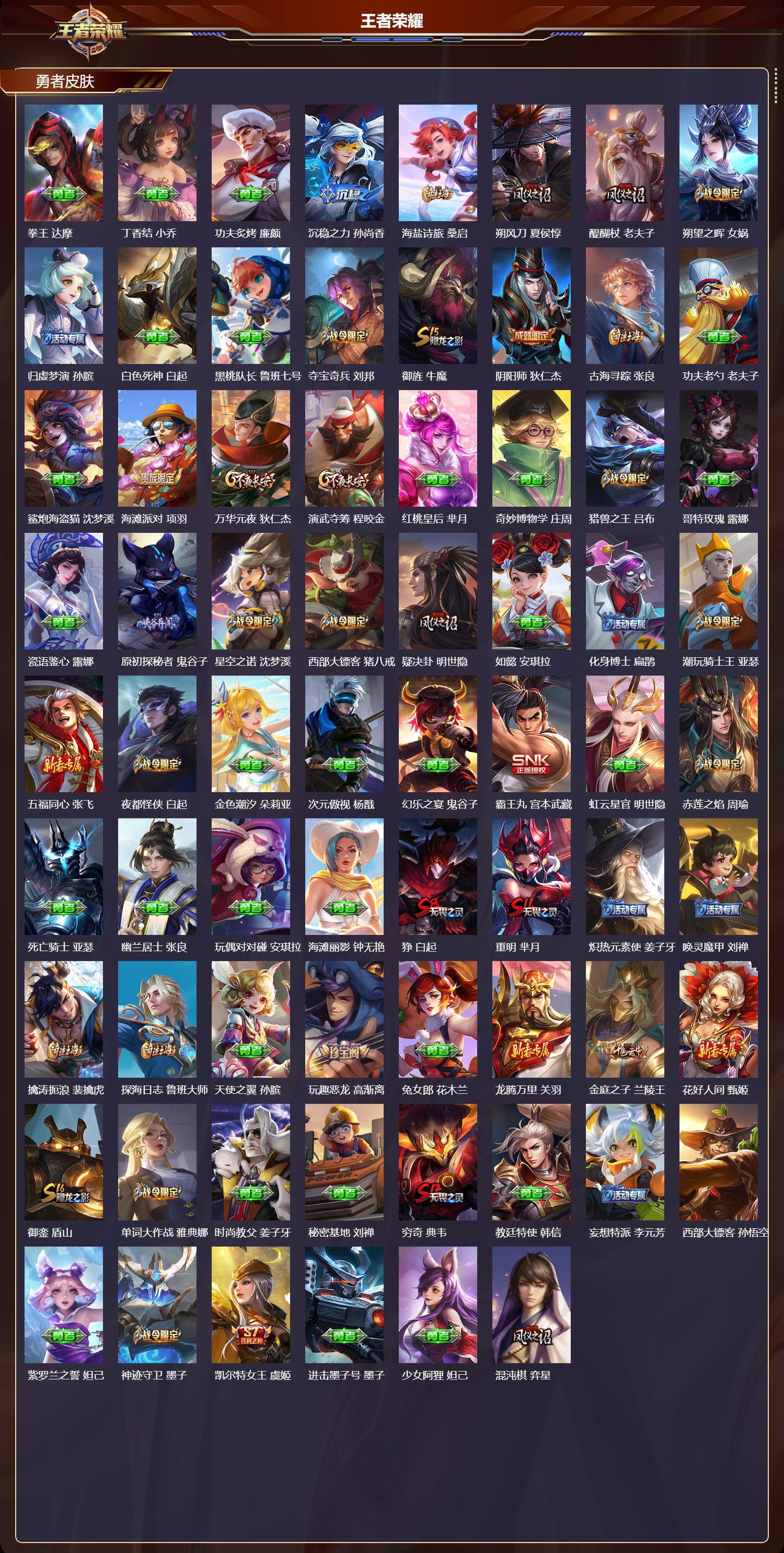 WZMK45726王者荣耀账号详情图3