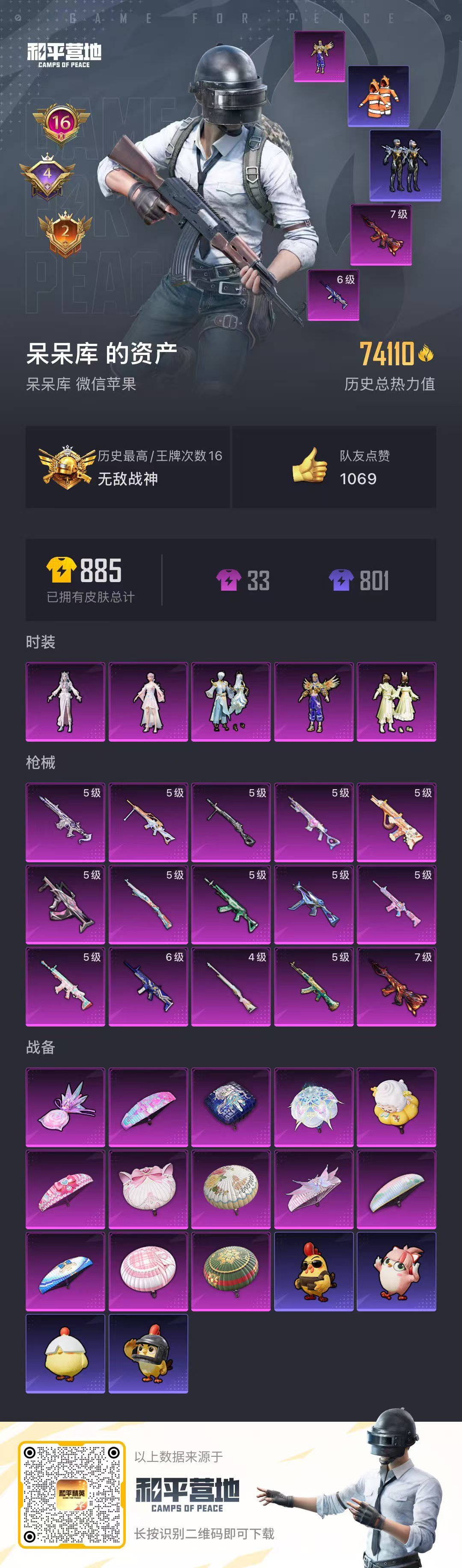 HPSJ40683和平精英账号详情图3