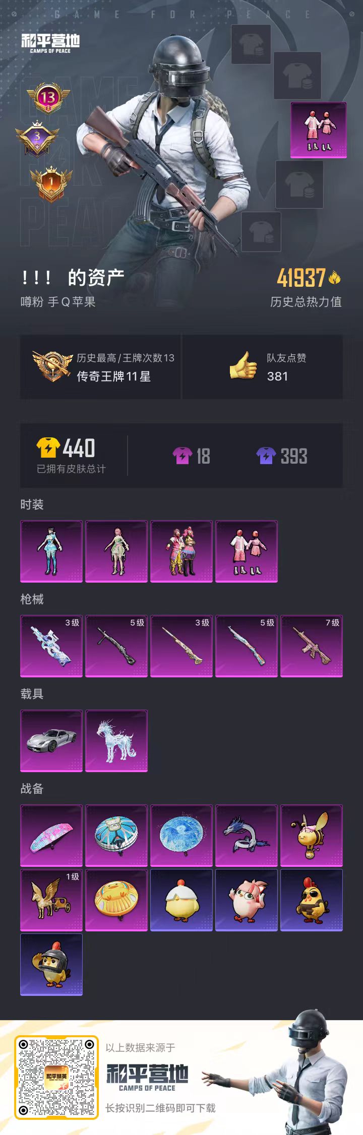 HPSJ40745和平精英账号详情图4