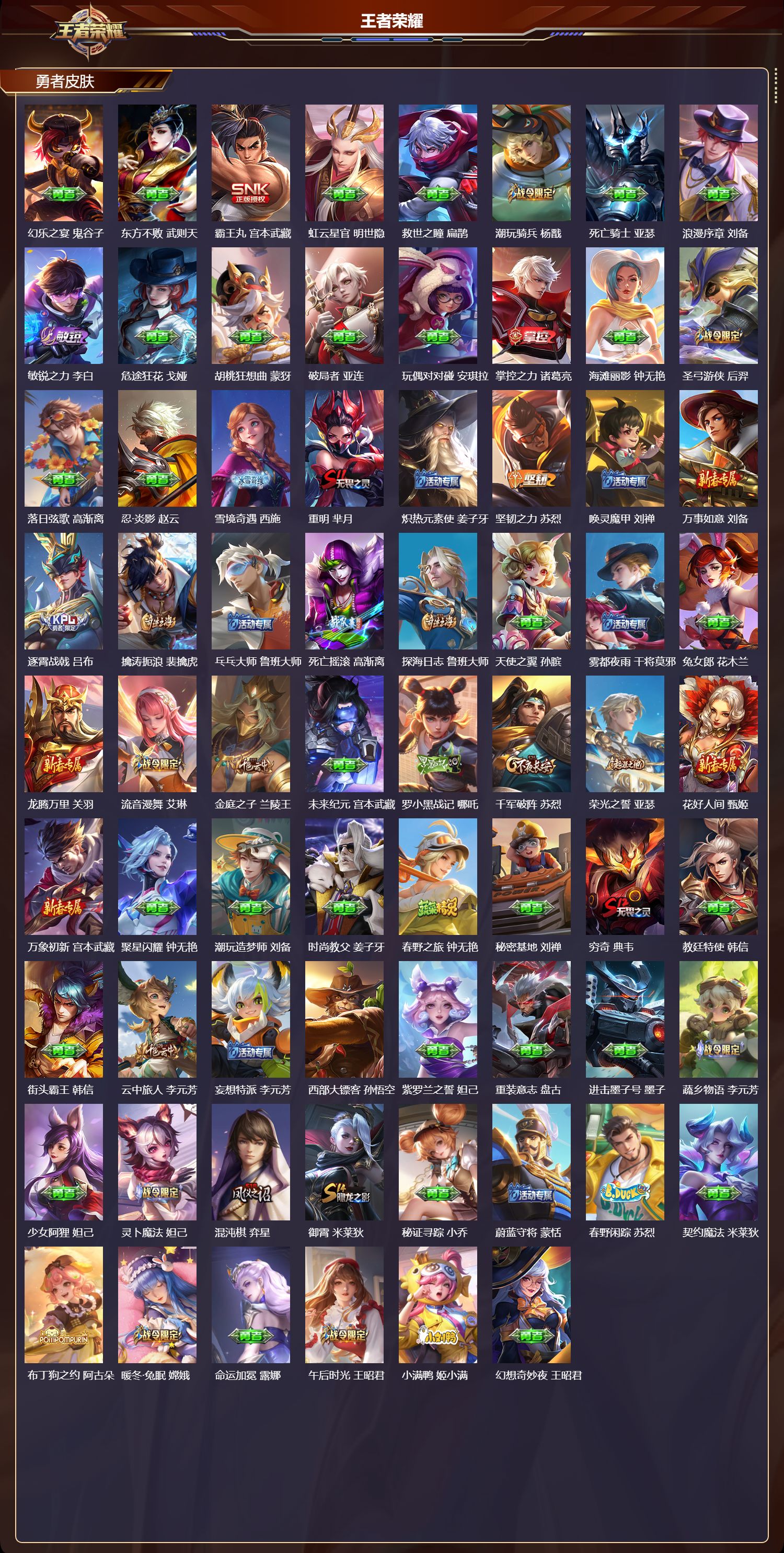 WZMK45768王者荣耀账号详情图5