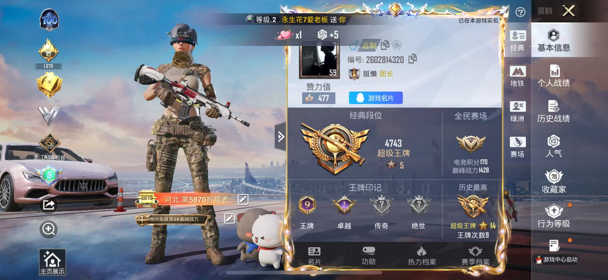 HPCMW410223和平精英账号详情图3