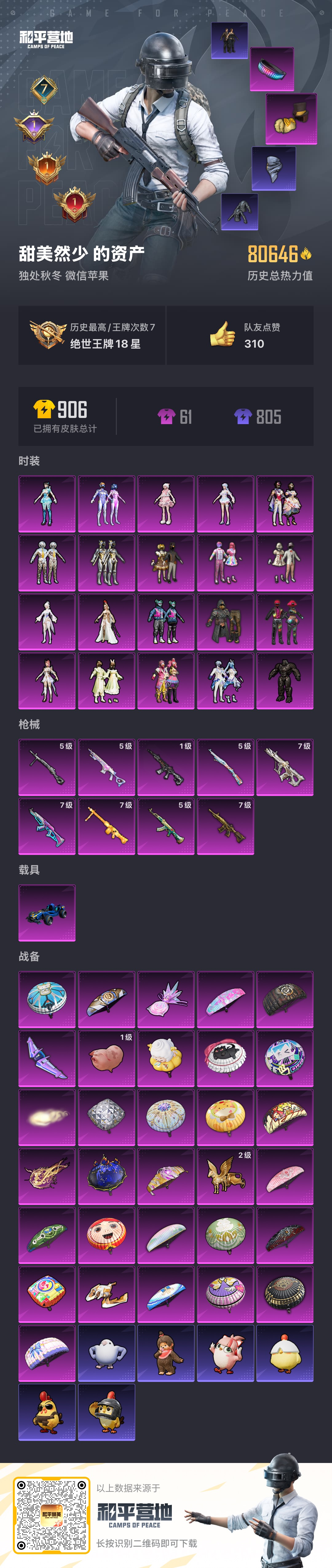 HPSJ40838和平精英账号详情图2