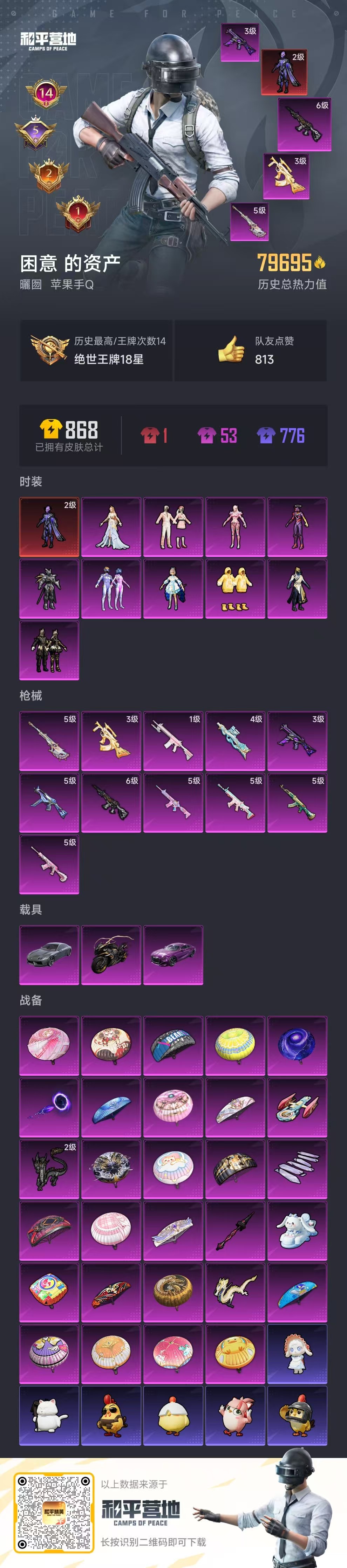 HPSJ40723和平精英账号详情图4 HPSJ40723和平精英账号详情图4