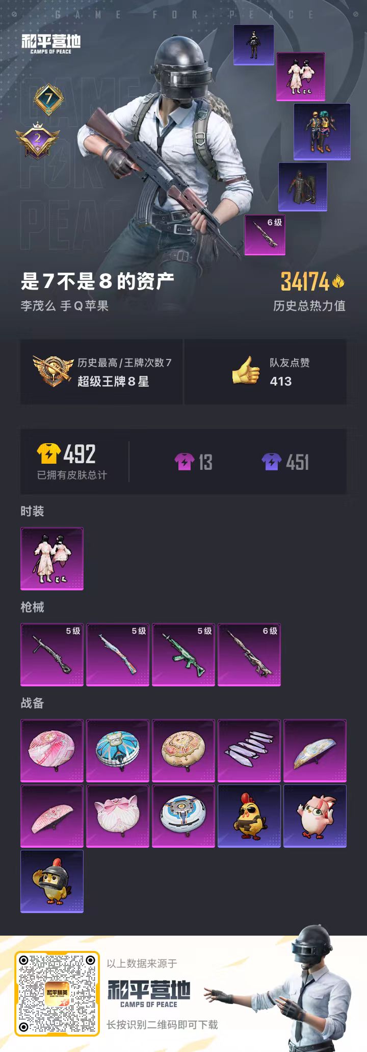 HPSJ418823和平精英账号详情图3