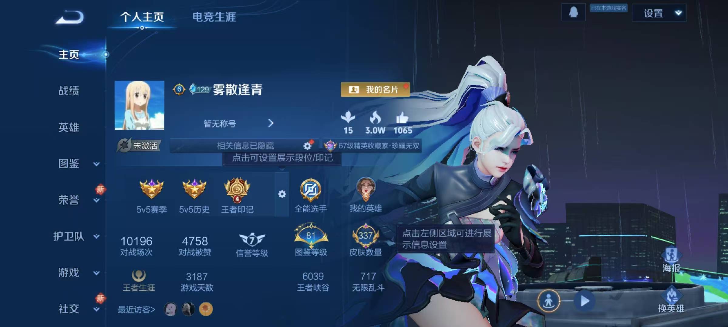 WZCMW437017王者荣耀账号详情图2