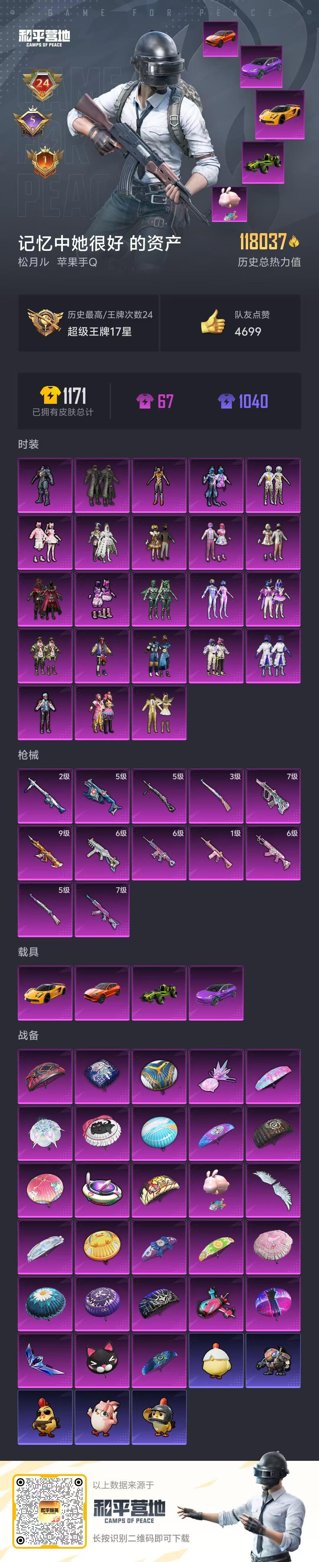 HPSJ422745和平精英账号详情图3