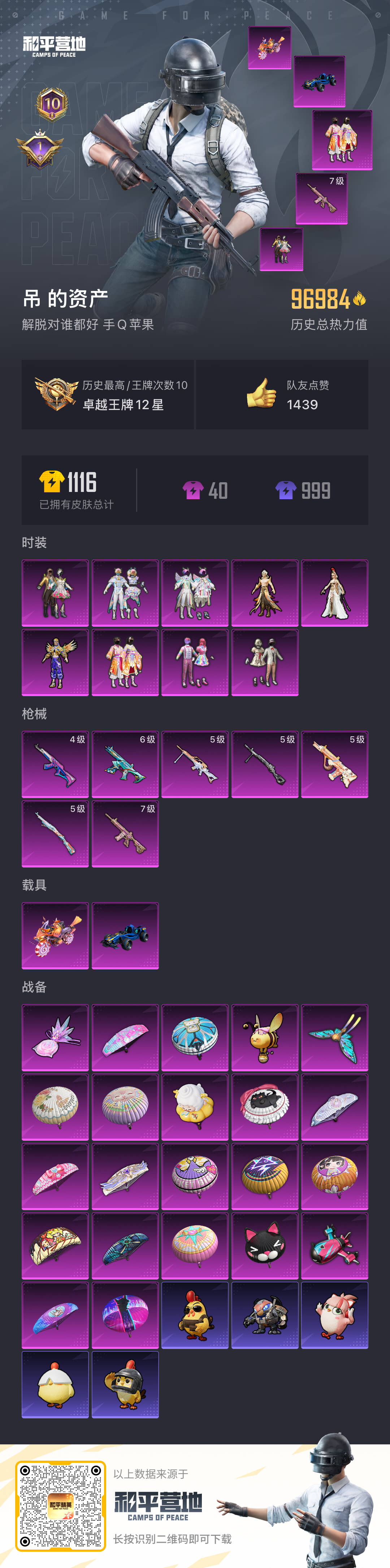 HPSJ422770和平精英账号详情图3