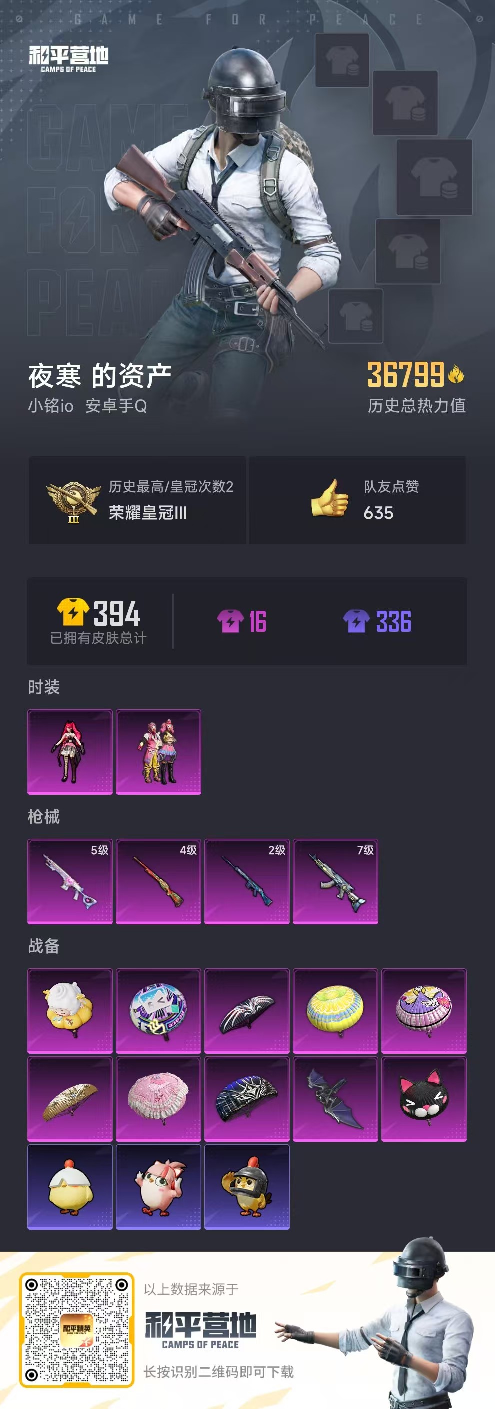 HPSJ418462和平精英账号详情图3