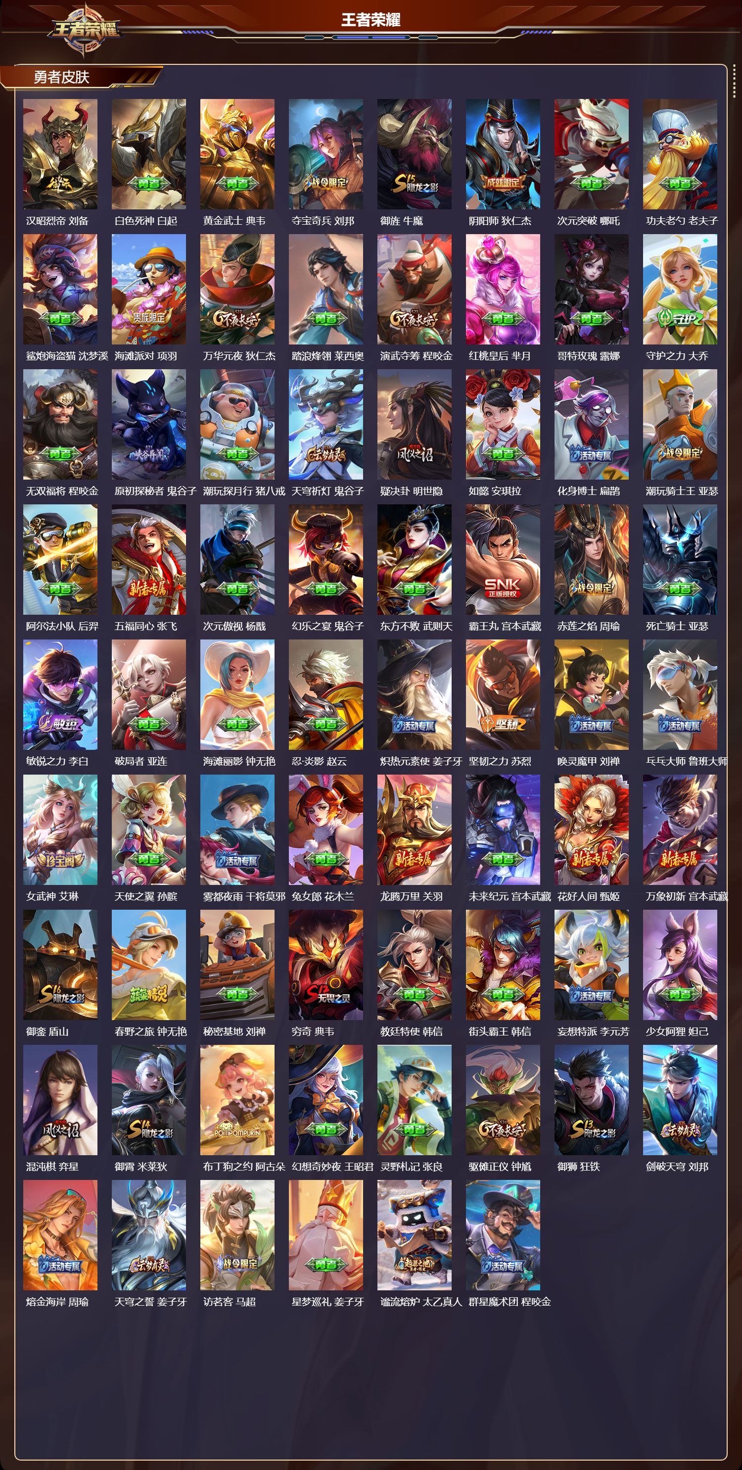 WZQM436742王者荣耀账号详情图4