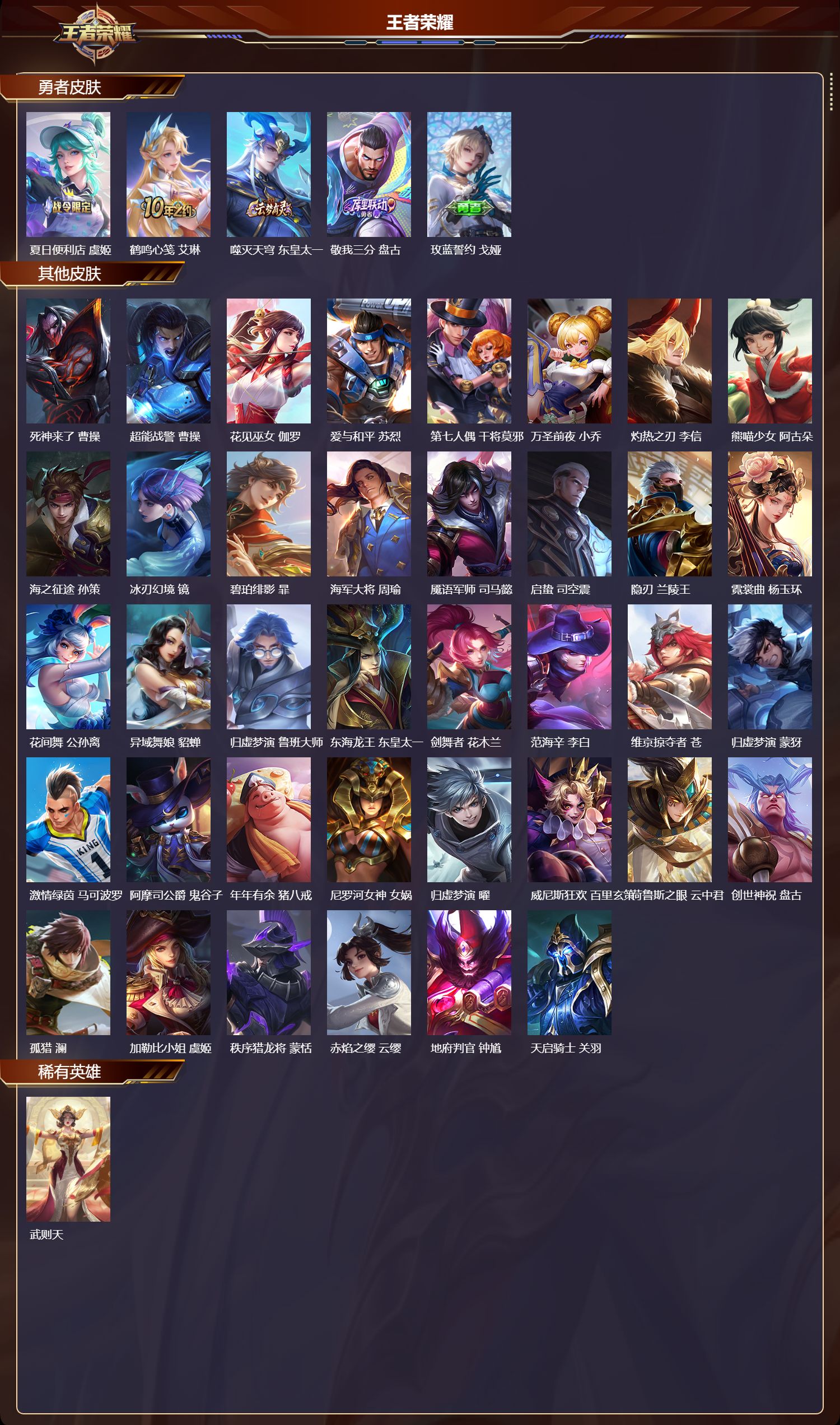 WZQM436742王者荣耀账号详情图5