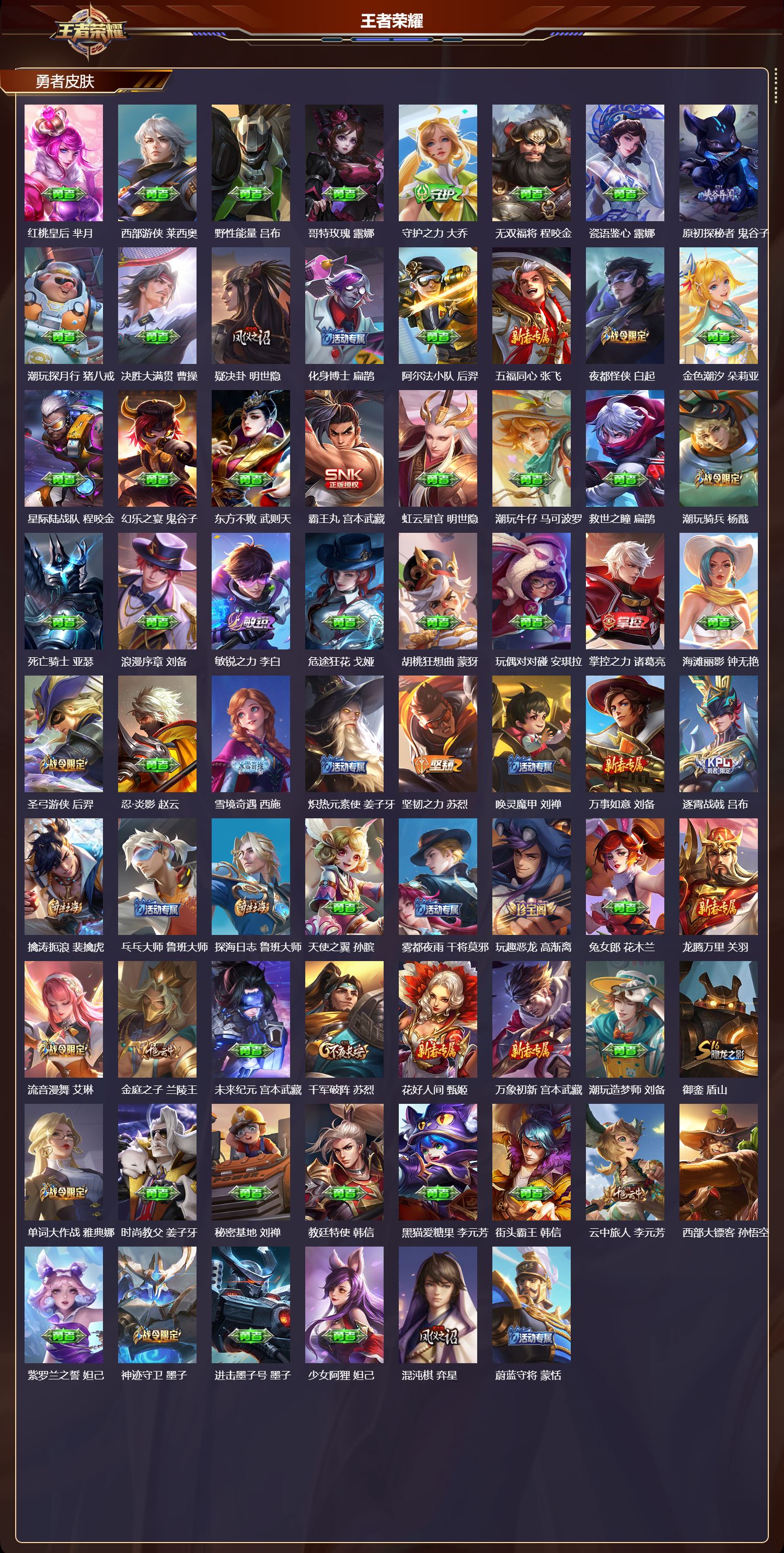 WZMK436698王者荣耀账号详情图5