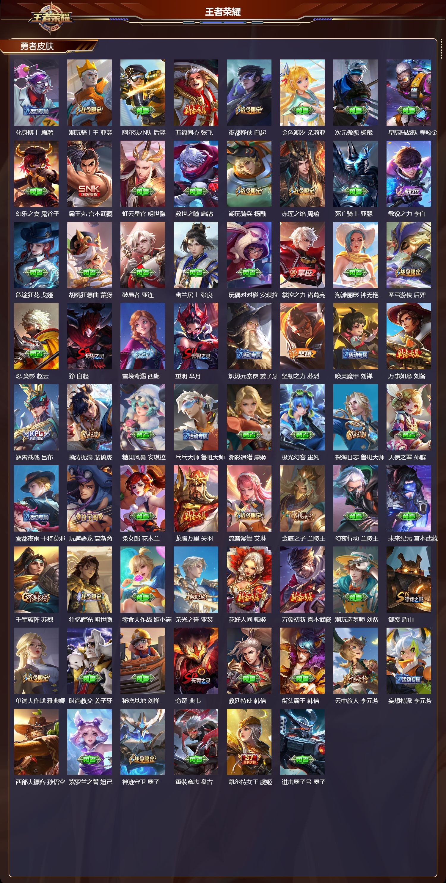 WZCMW436986王者荣耀账号详情图10