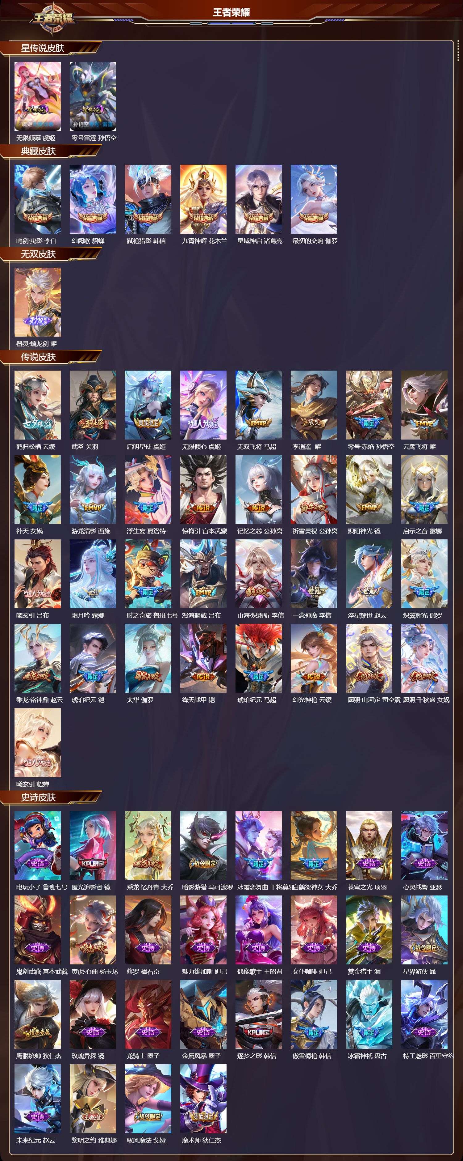 WZMK436713王者荣耀账号详情图2 WZMK436713王者荣耀账号详情图2