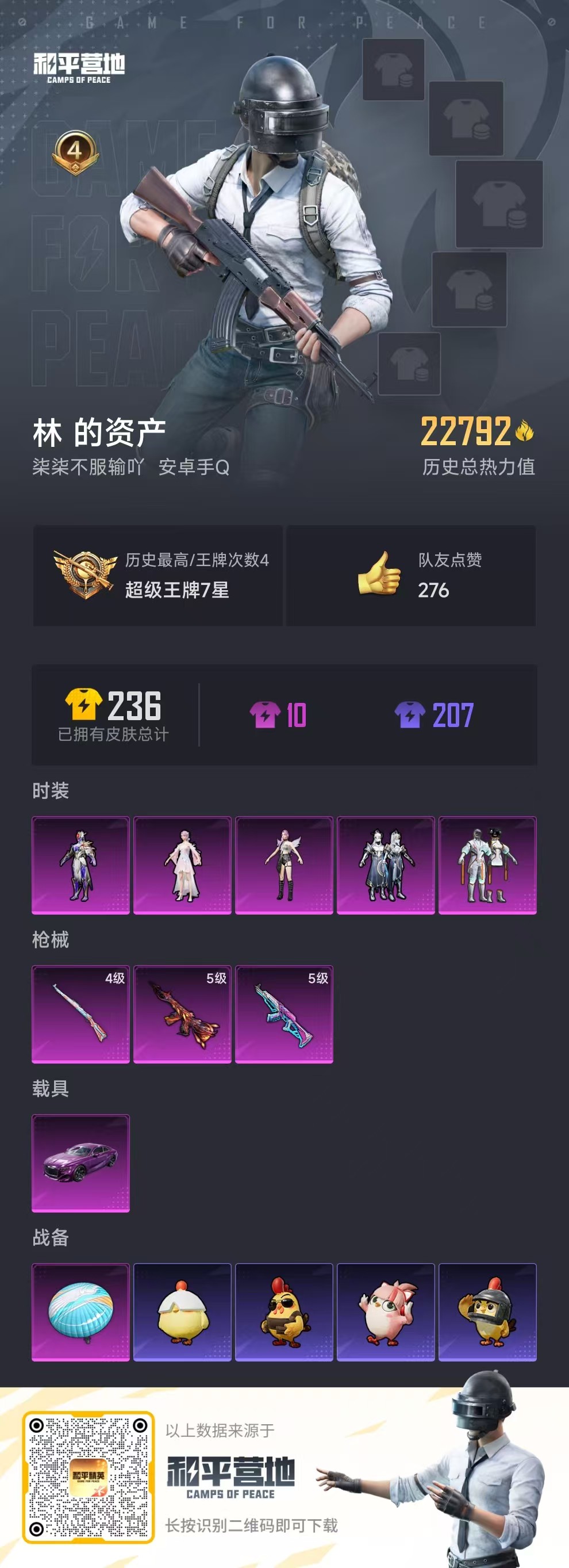 HPSJ418930和平精英账号详情图4 HPSJ418930和平精英账号详情图4