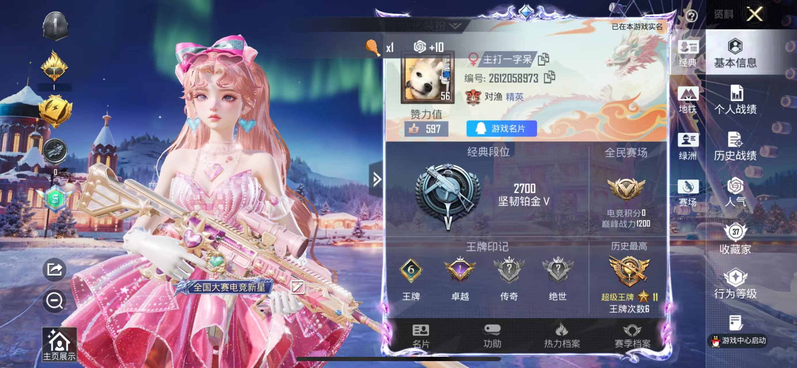 HPSJ418822和平精英账号详情图4