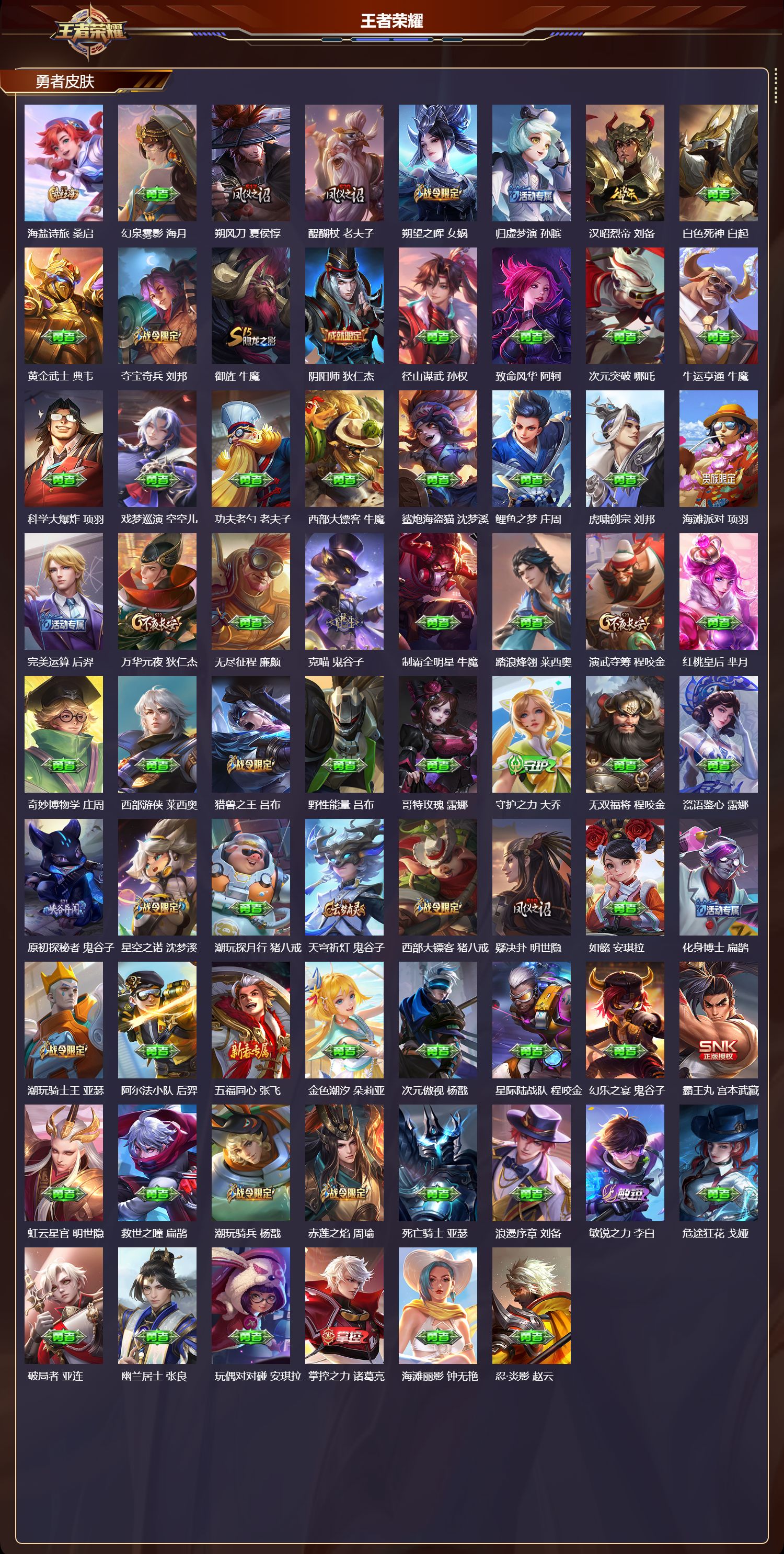 WZQM436760王者荣耀账号详情图6