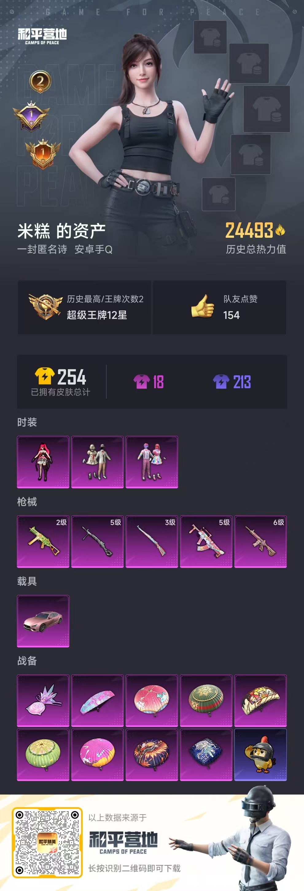 HPSJ418929和平精英账号详情图2