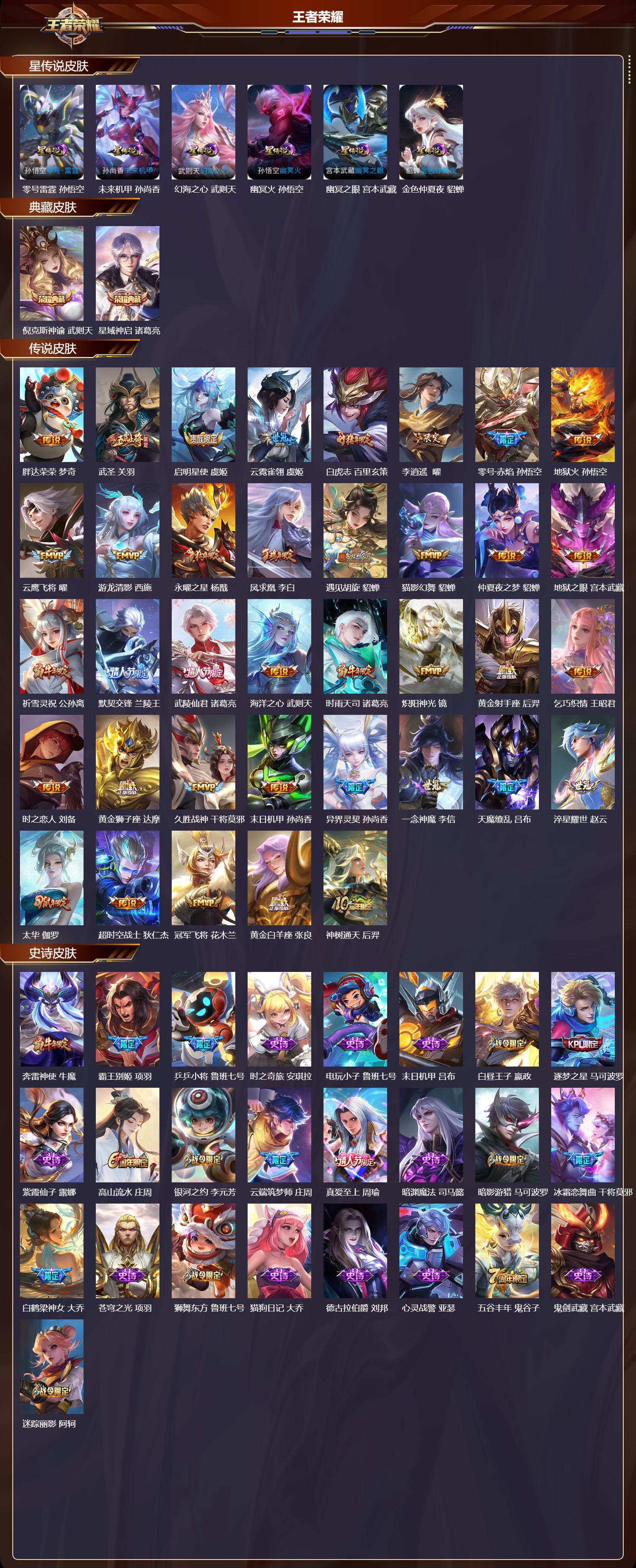 WZMK436719王者荣耀账号详情图2 WZMK436719王者荣耀账号详情图2