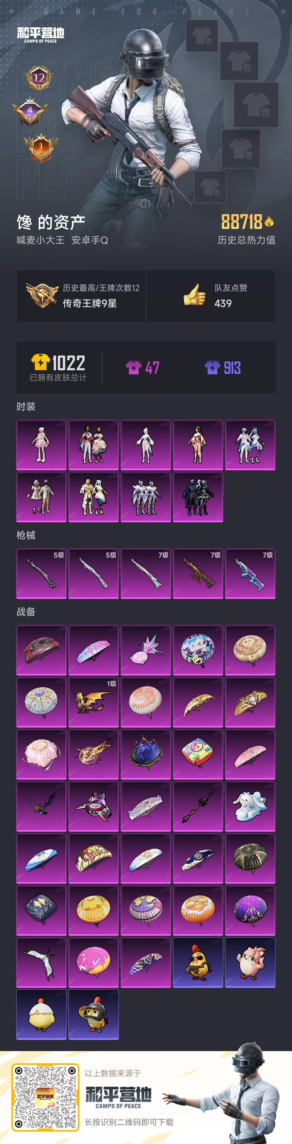 HPSJ418935和平精英账号详情图3