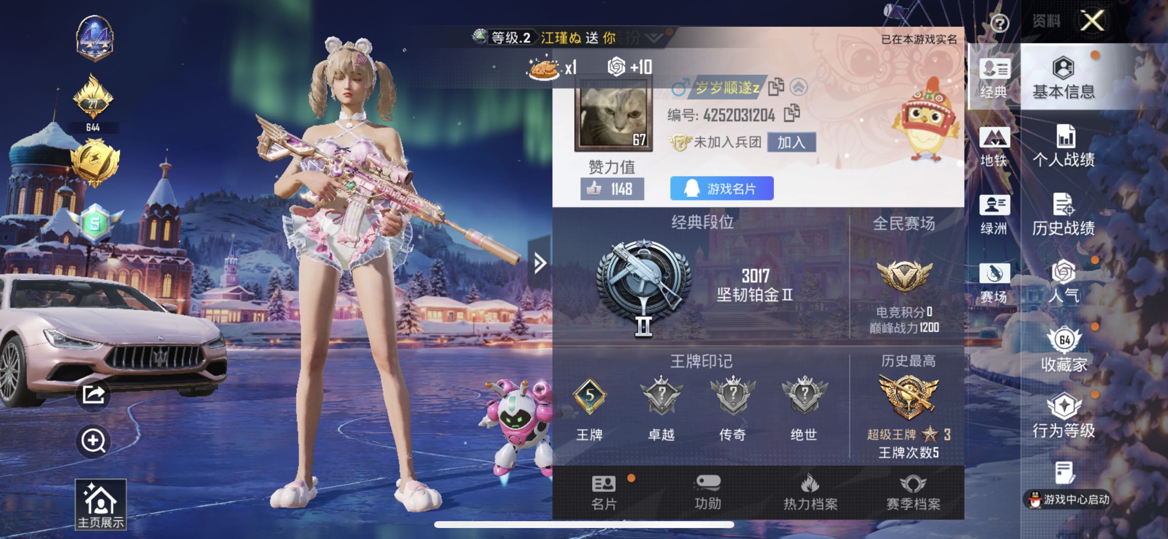 HPSJ420292和平精英账号详情图2 HPSJ420292和平精英账号详情图2