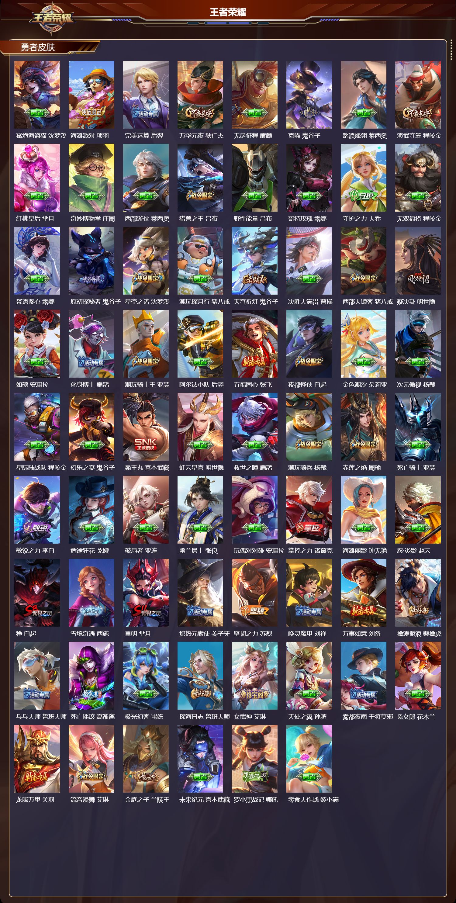 WZQM440657王者荣耀账号详情图6