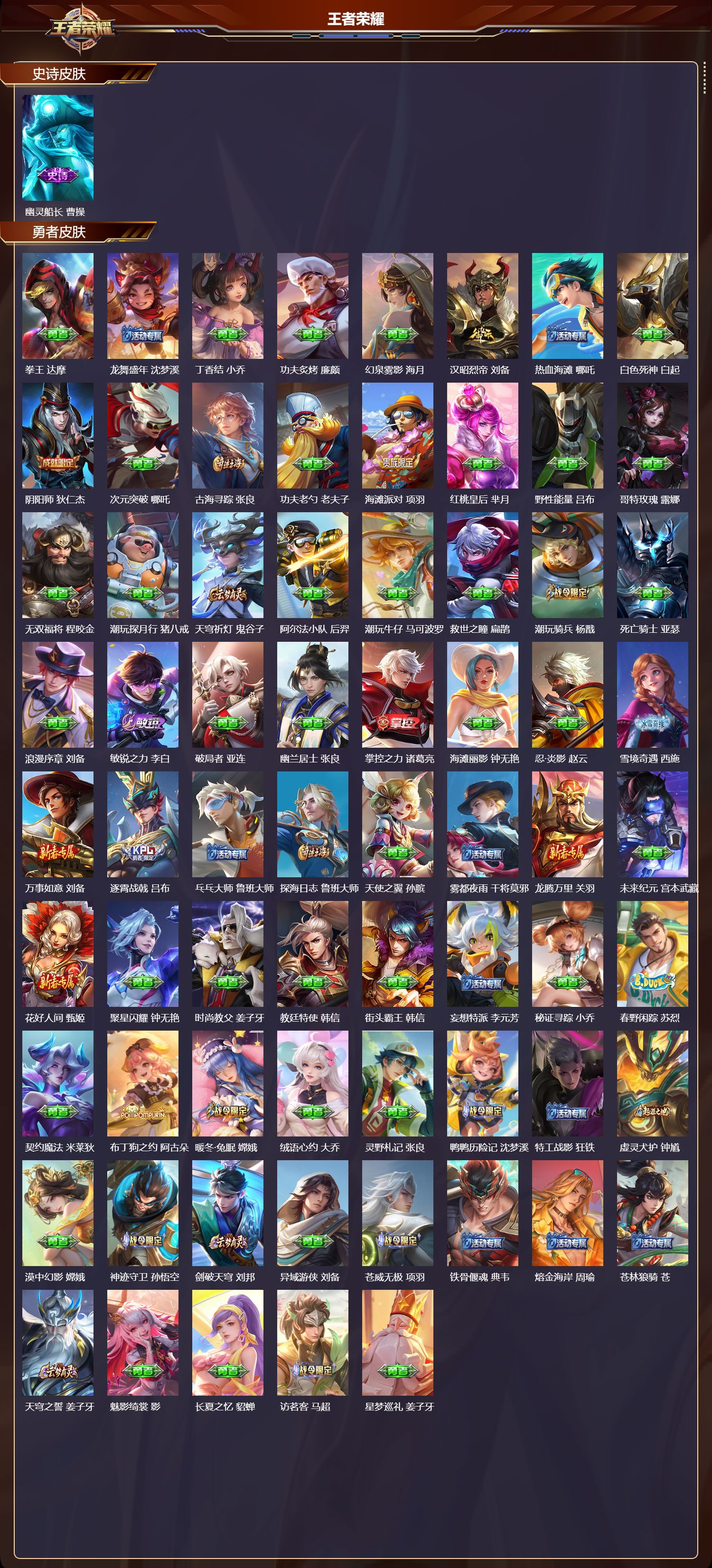 WZQM440650王者荣耀账号详情图4