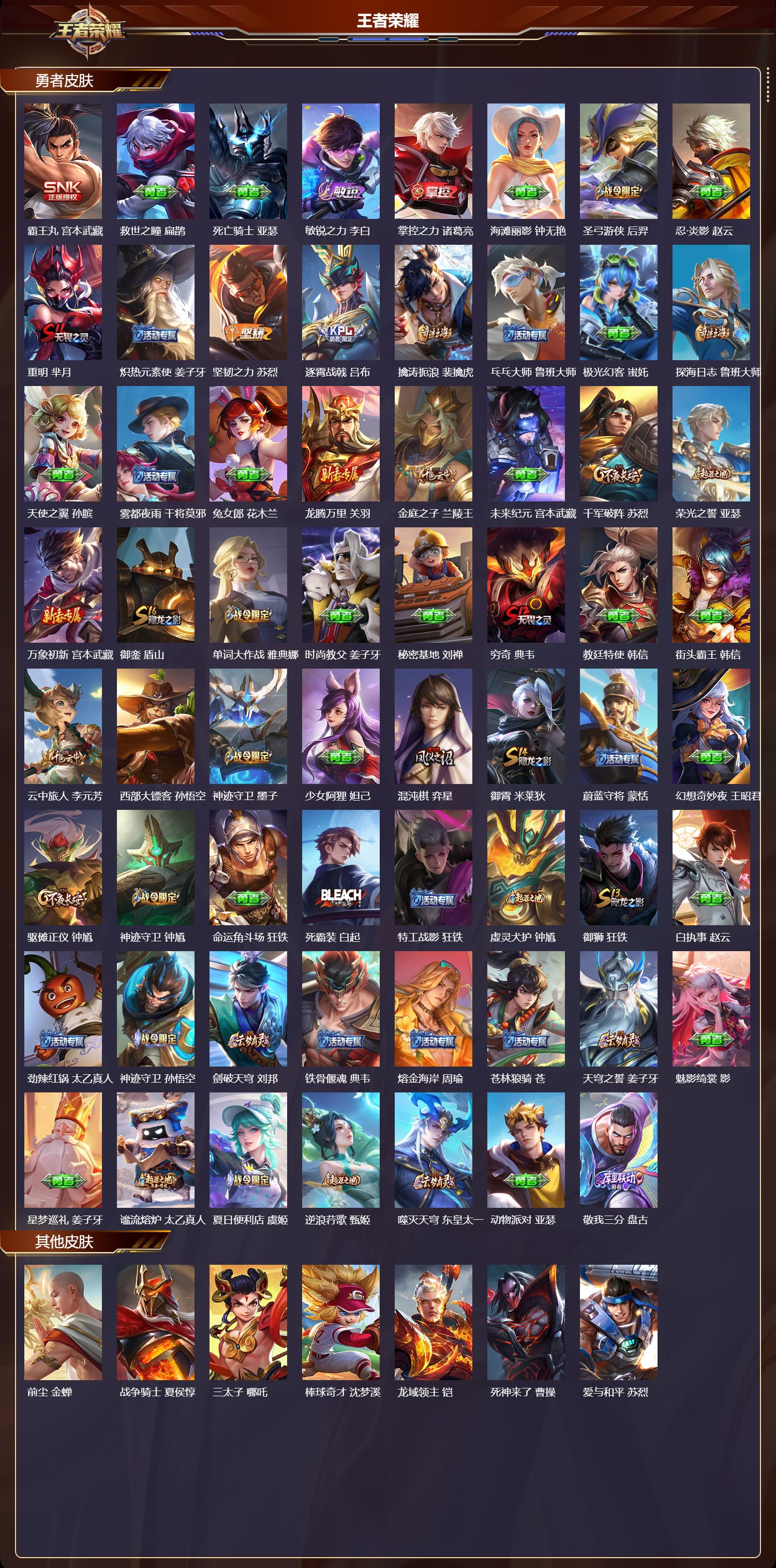 WZMK440695王者荣耀账号详情图4