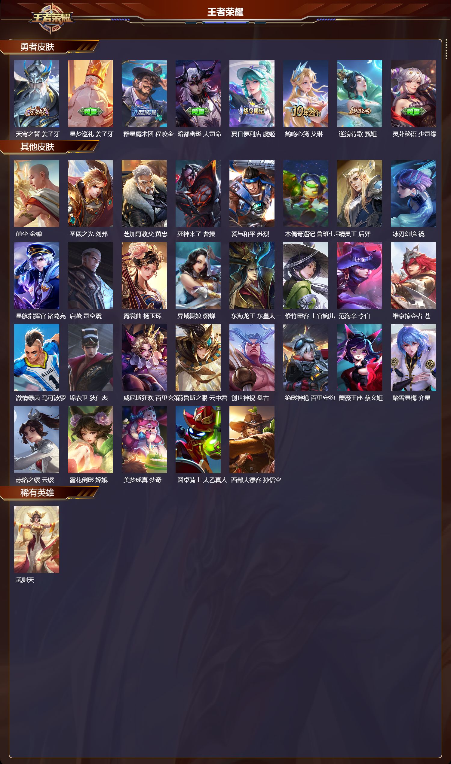 WZMK440661王者荣耀账号详情图5