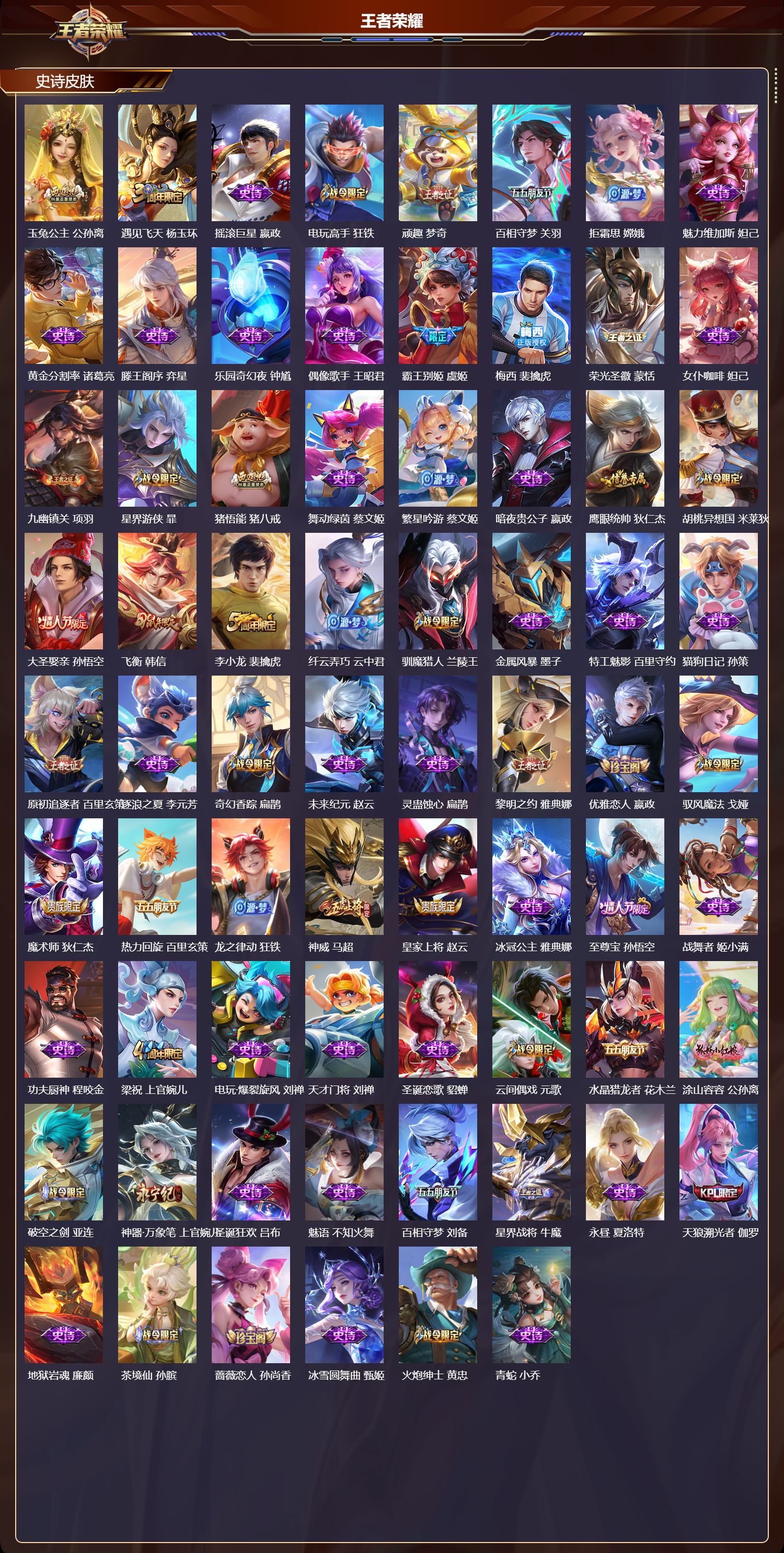 WZQM440657王者荣耀账号详情图4