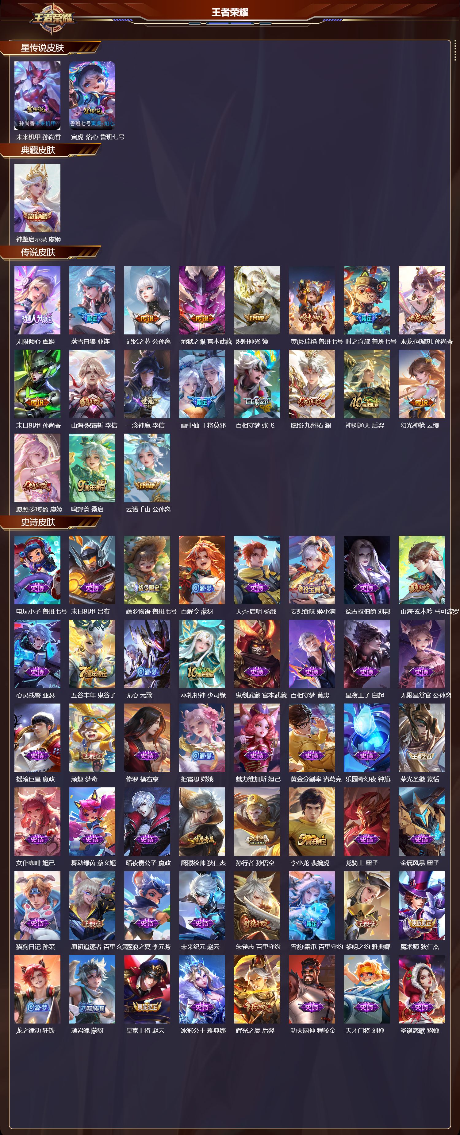 WZQM440684王者荣耀账号详情图3