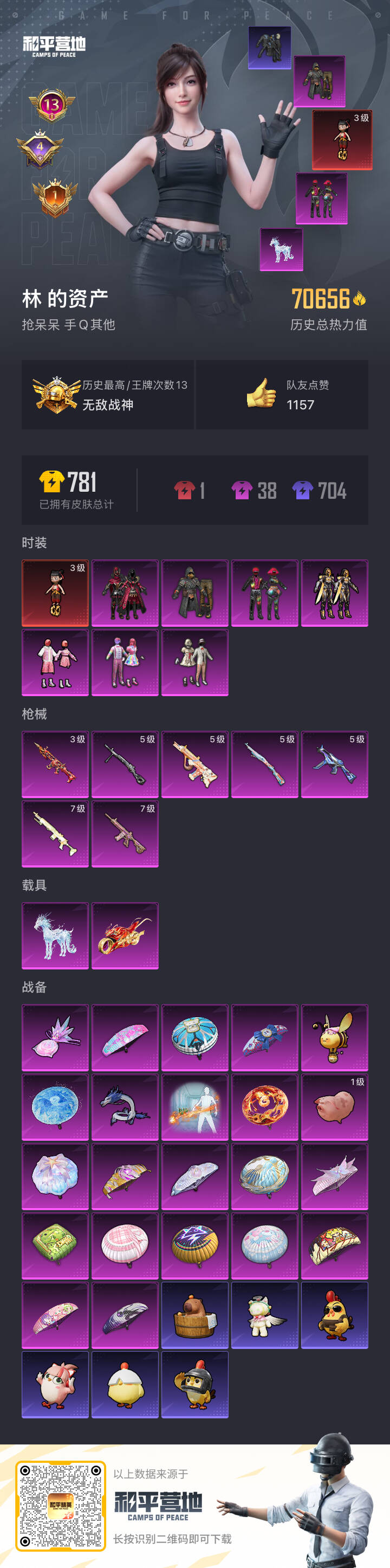 HPSJ420312和平精英账号详情图3