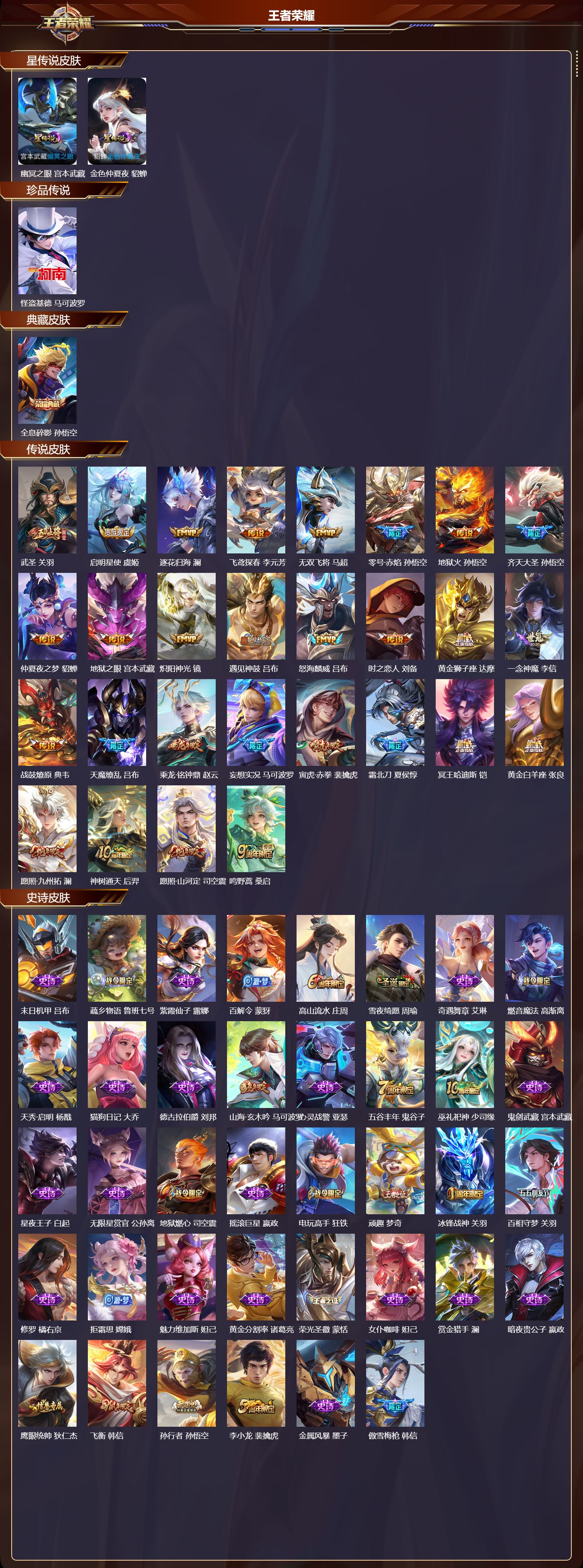 WZQM440729王者荣耀账号详情图3