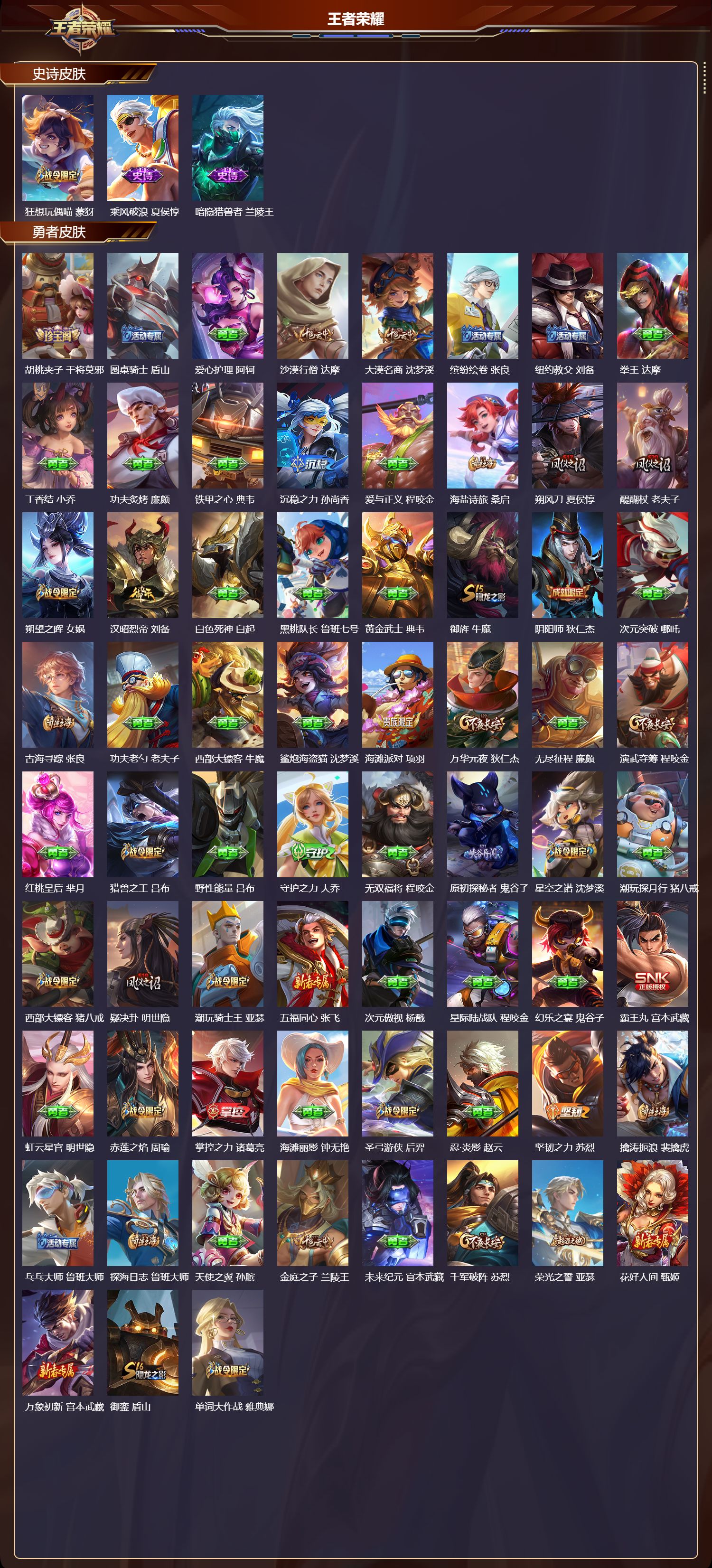 WZQM440651王者荣耀账号详情图4