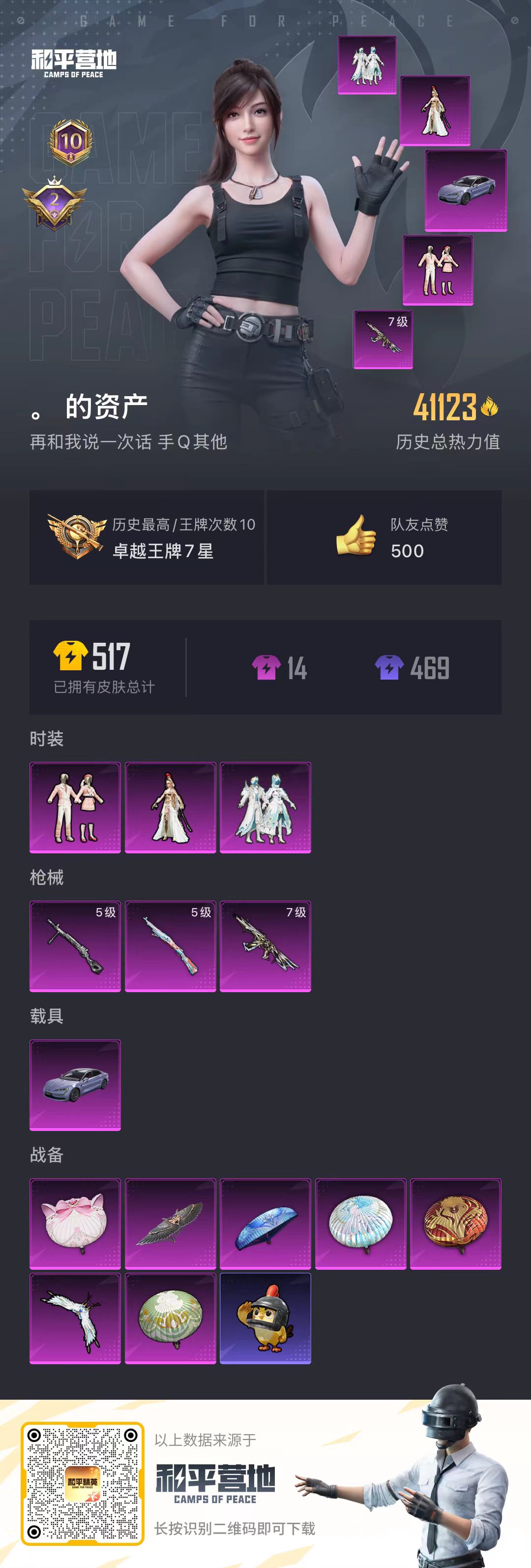 HPSJ420329和平精英账号详情图4