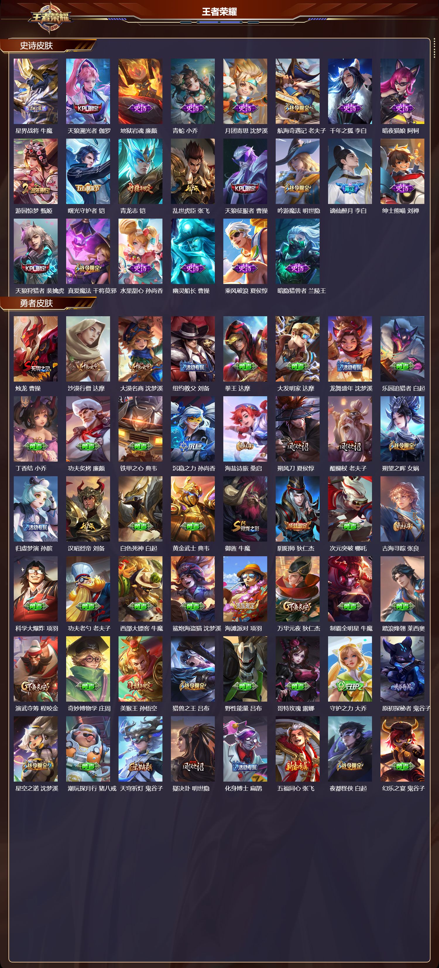 WZMK440695王者荣耀账号详情图3