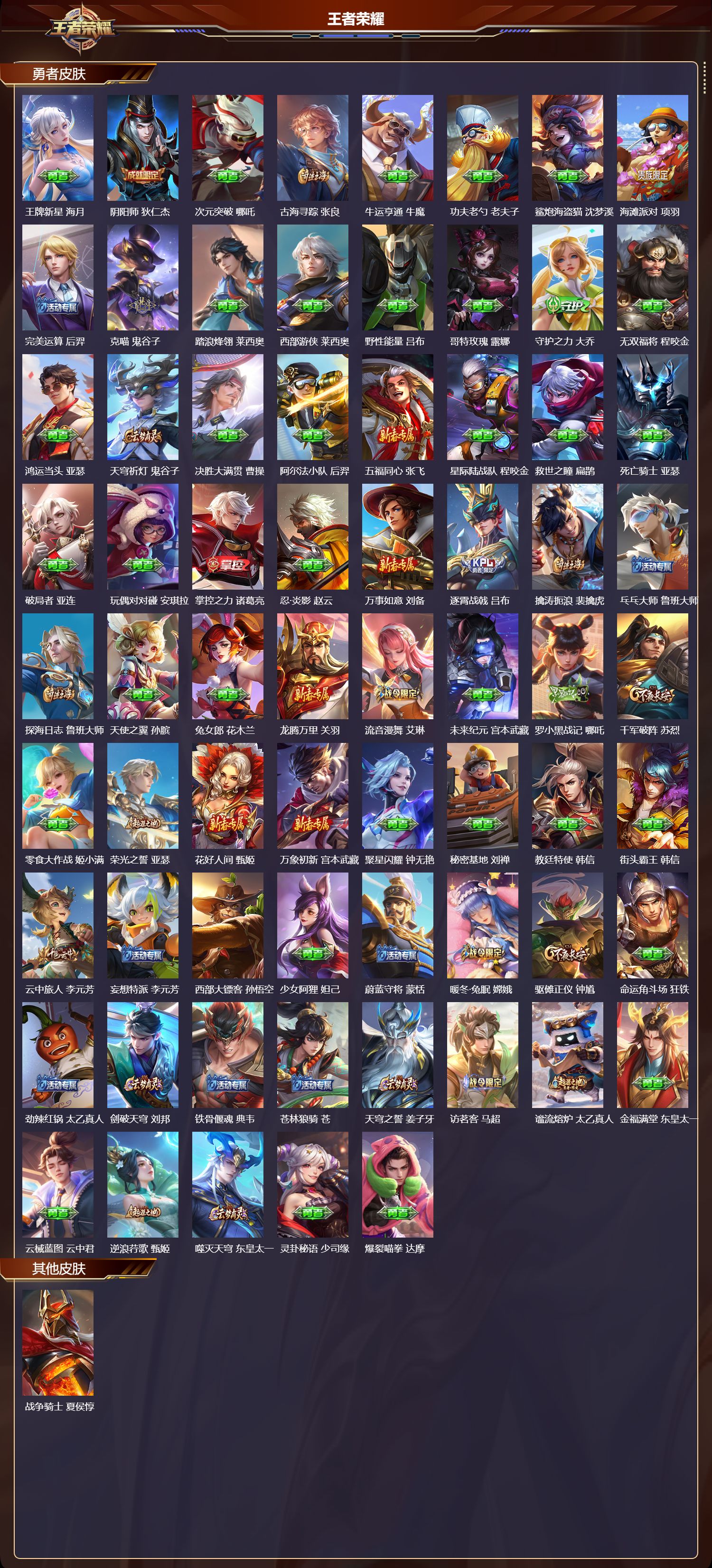 WZQM440682王者荣耀账号详情图4