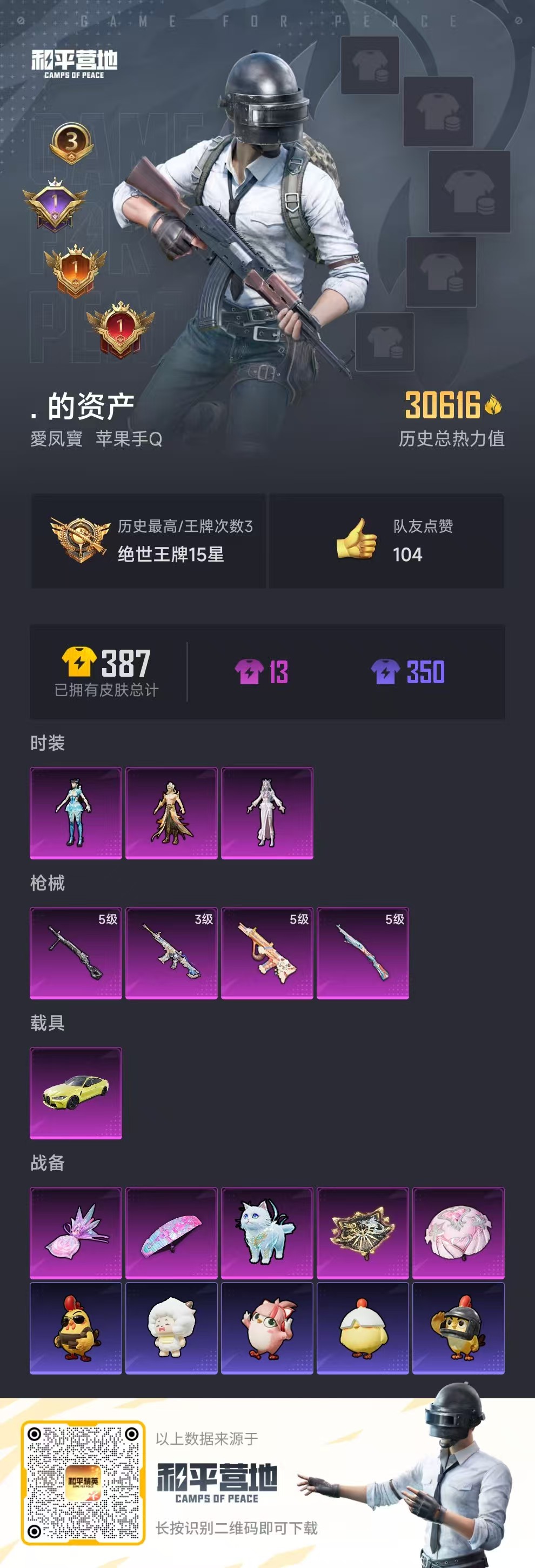 HPSJ421755和平精英账号详情图2