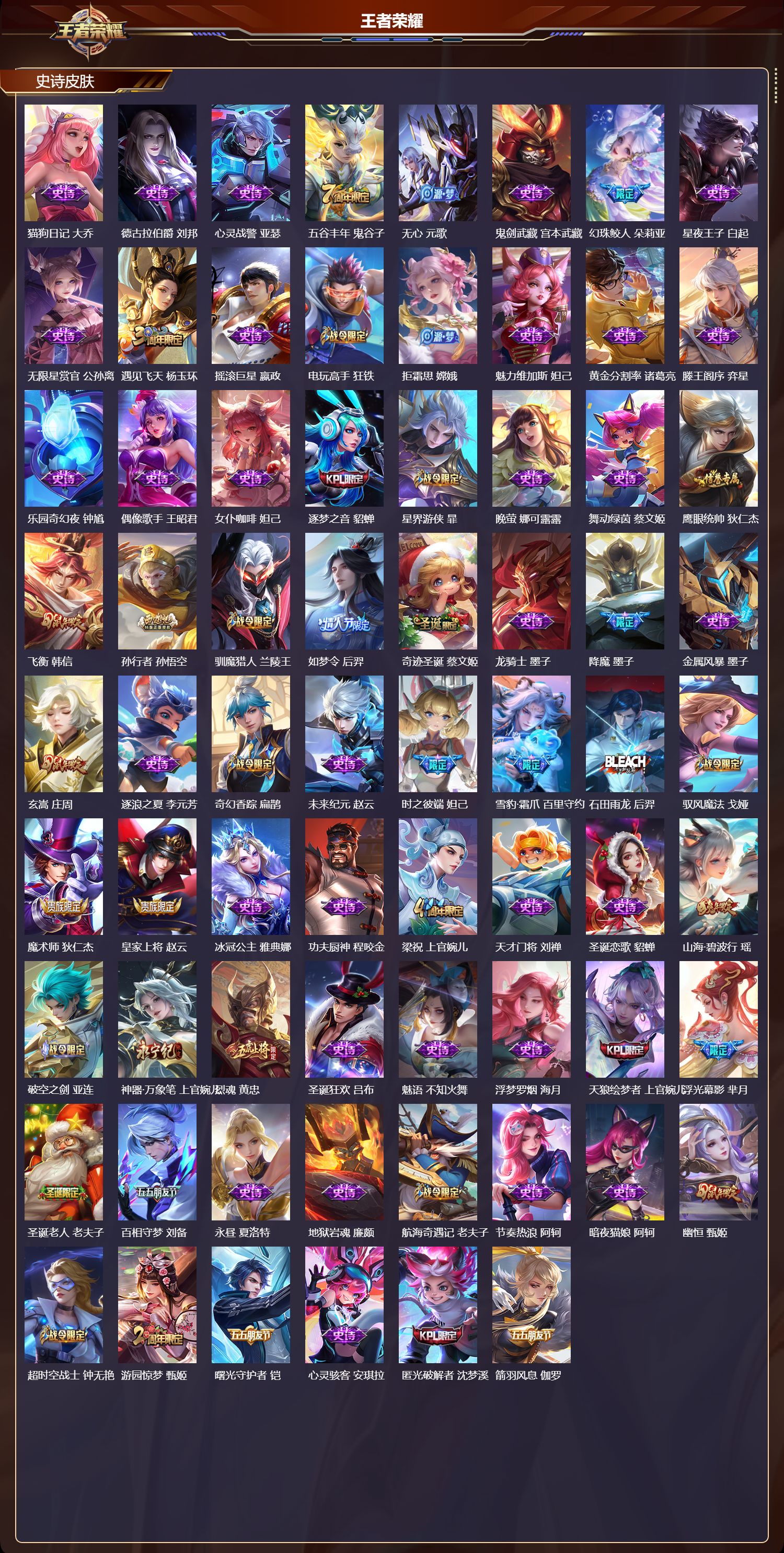 WZMK443715王者荣耀账号详情图3