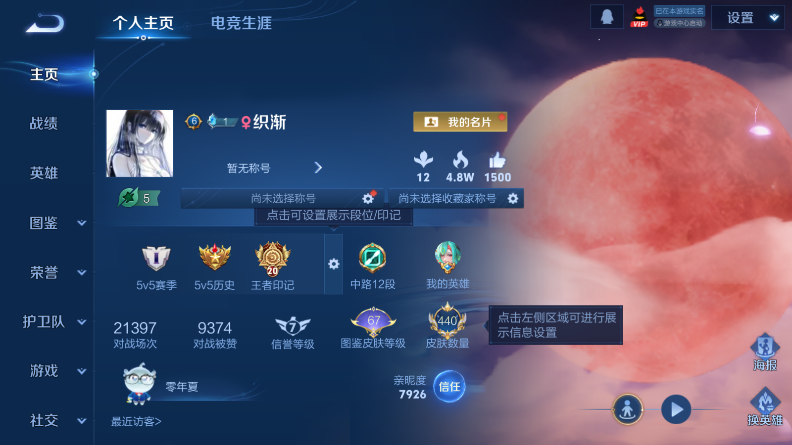 WZCMW447491王者荣耀账号详情图2