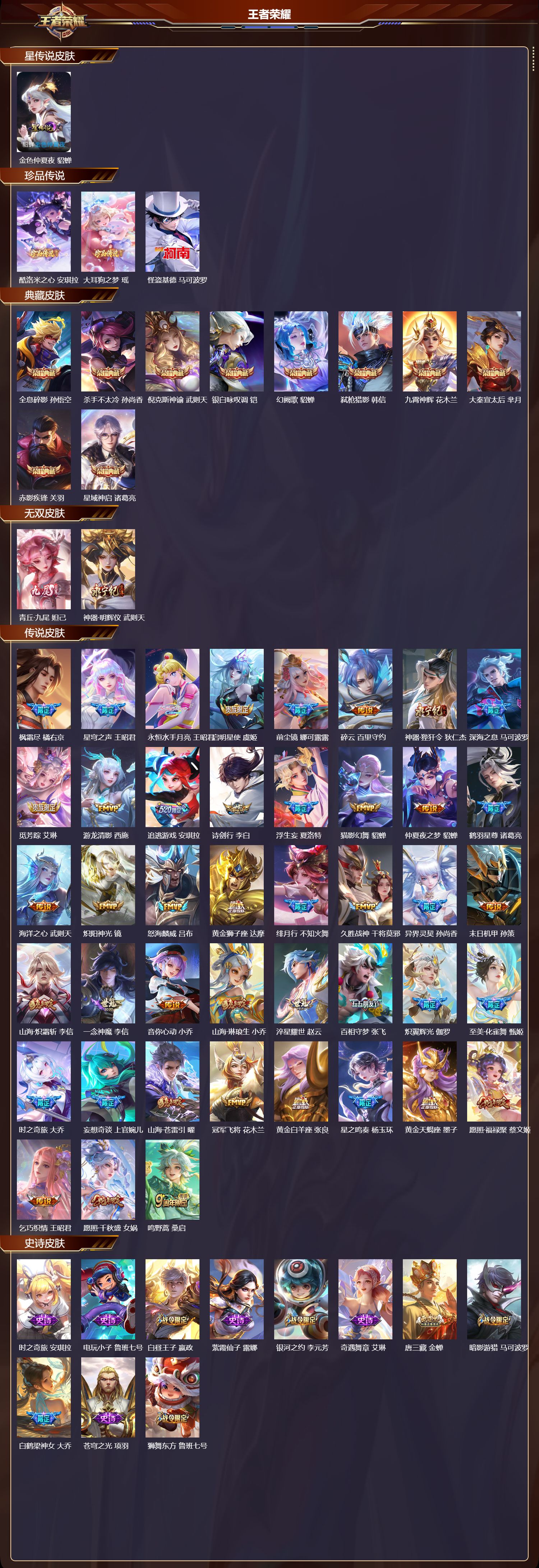 WZMK443715王者荣耀账号详情图2