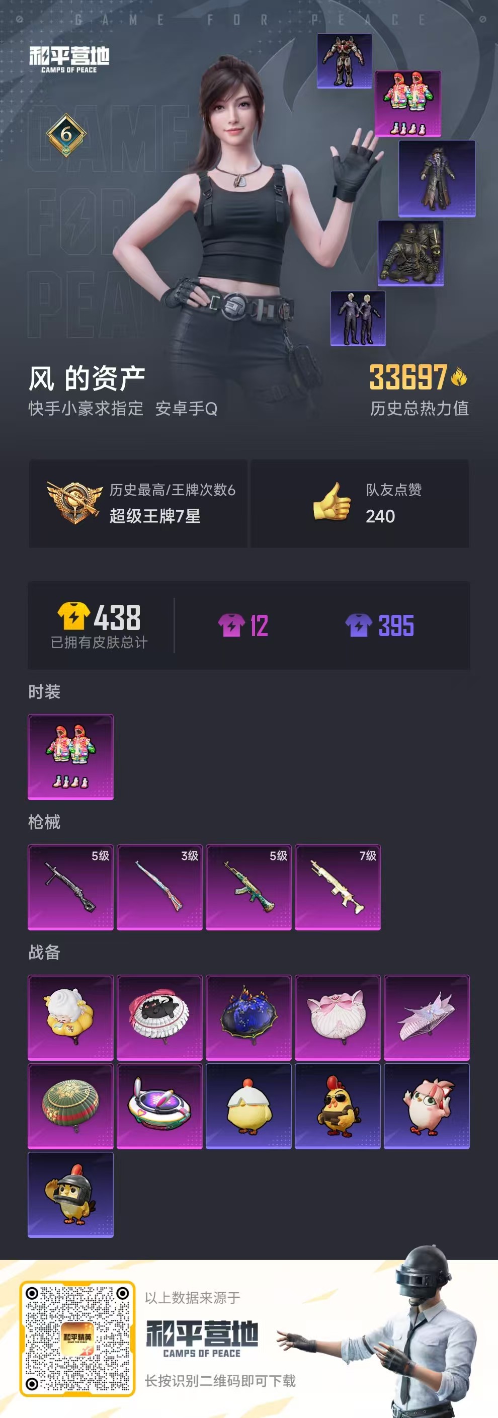 HPSJ421837和平精英账号详情图2