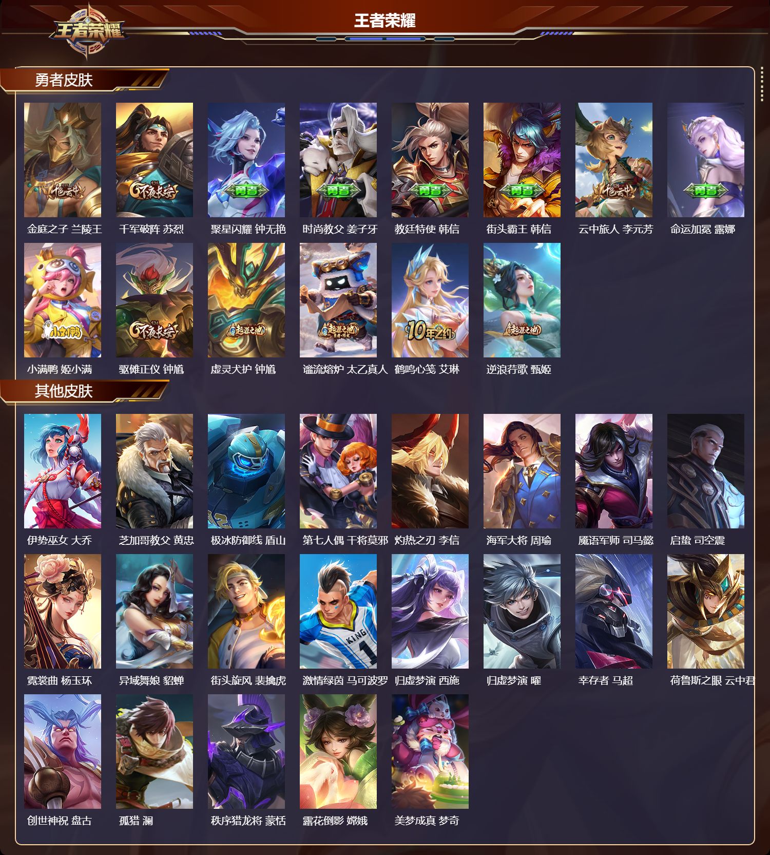 WZMK443709王者荣耀账号详情图3