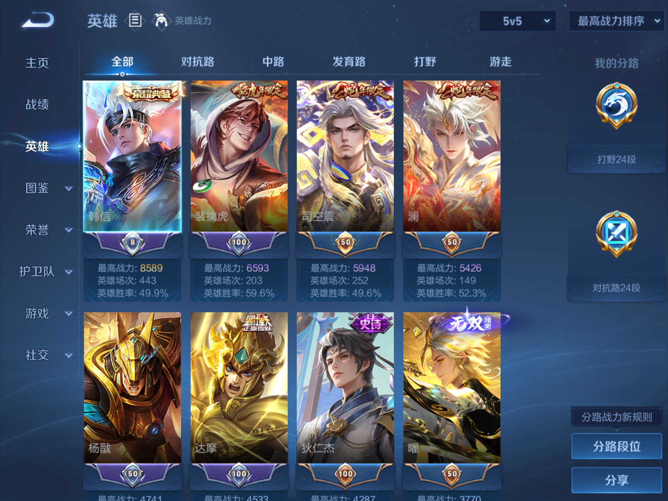 WZCMW451666王者荣耀账号详情图3