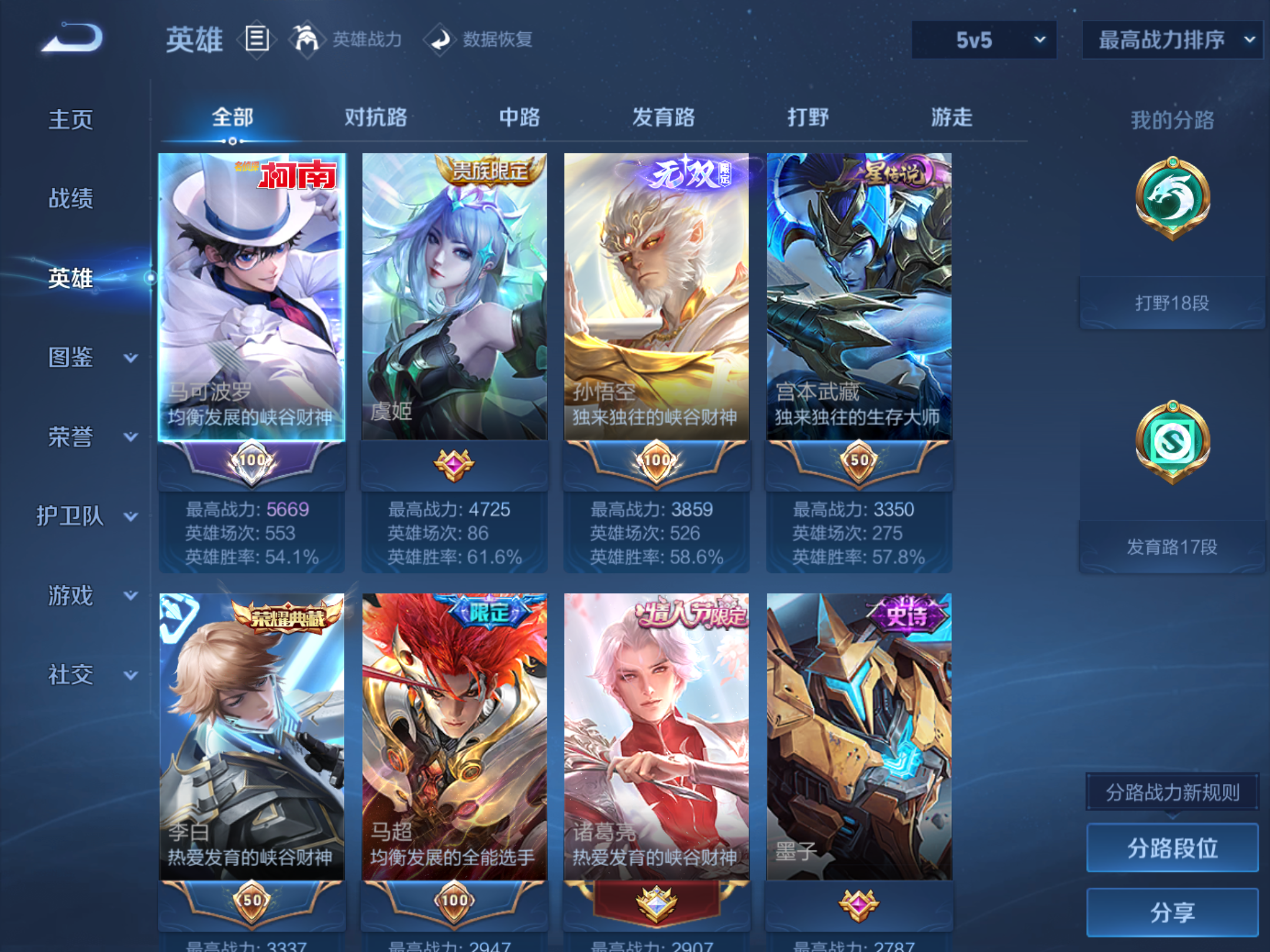 WZCMW451682王者荣耀账号详情图3