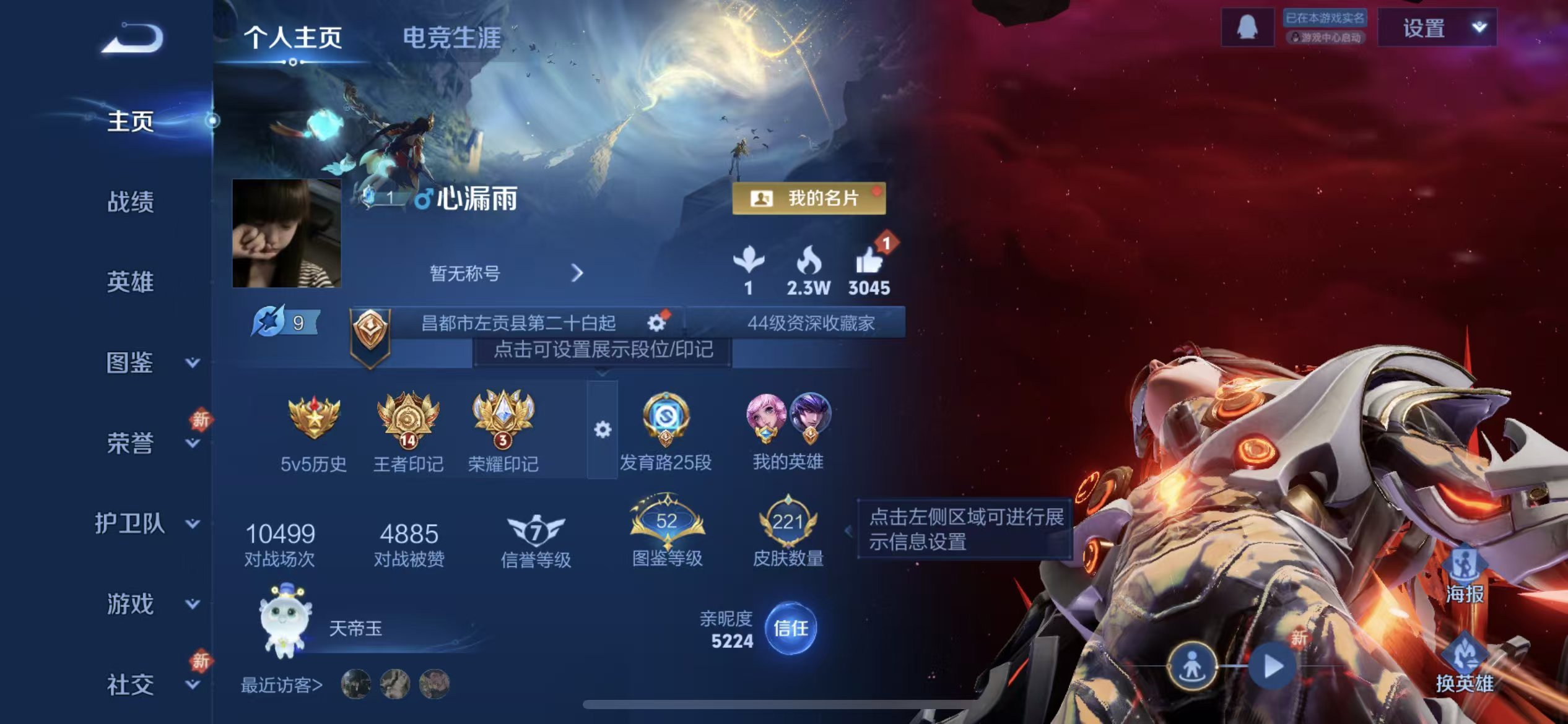 WZCMW441265王者荣耀账号详情图2