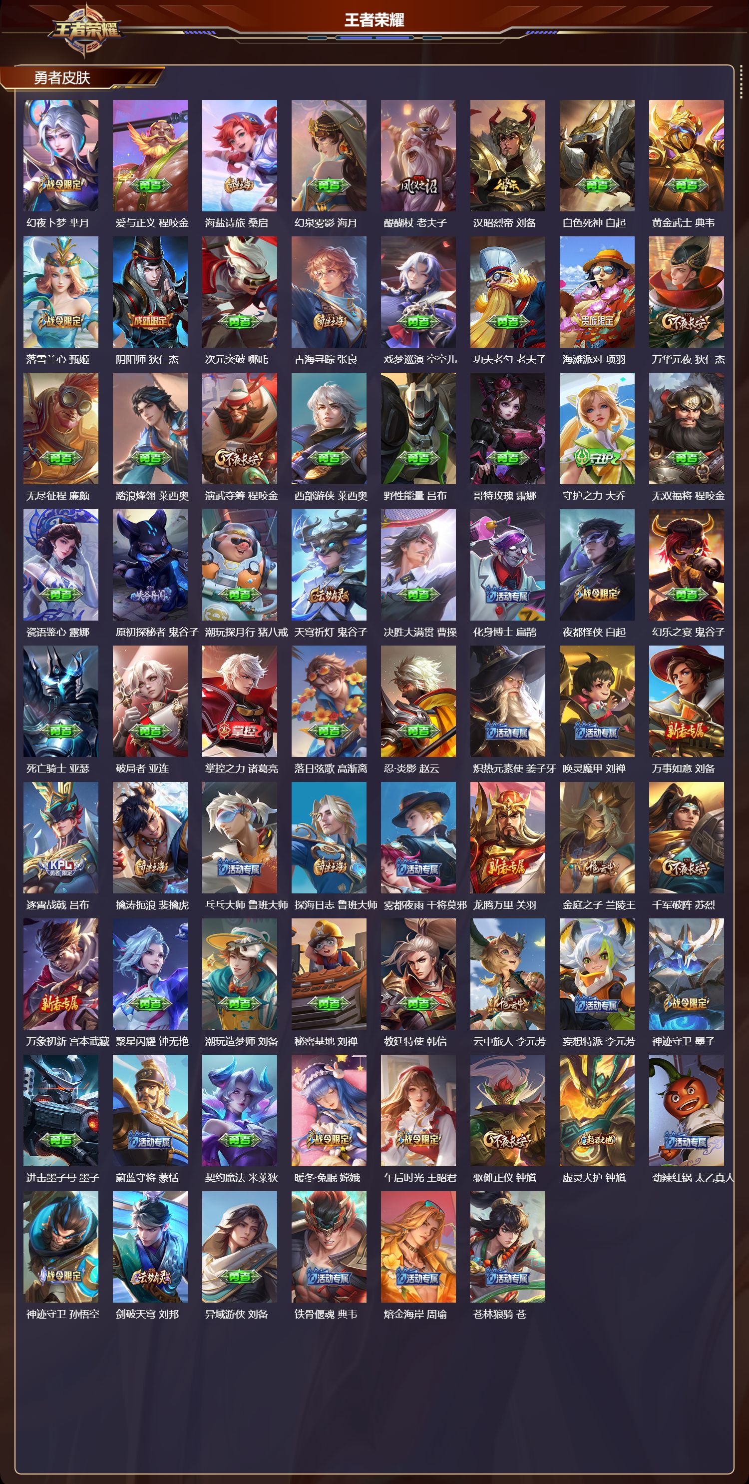 WZMK443723王者荣耀账号详情图3