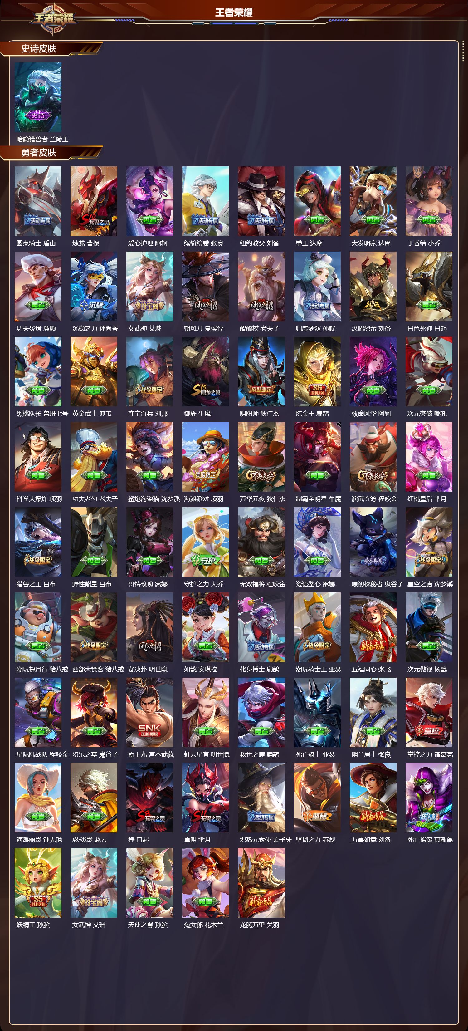 WZQM443736王者荣耀账号详情图4