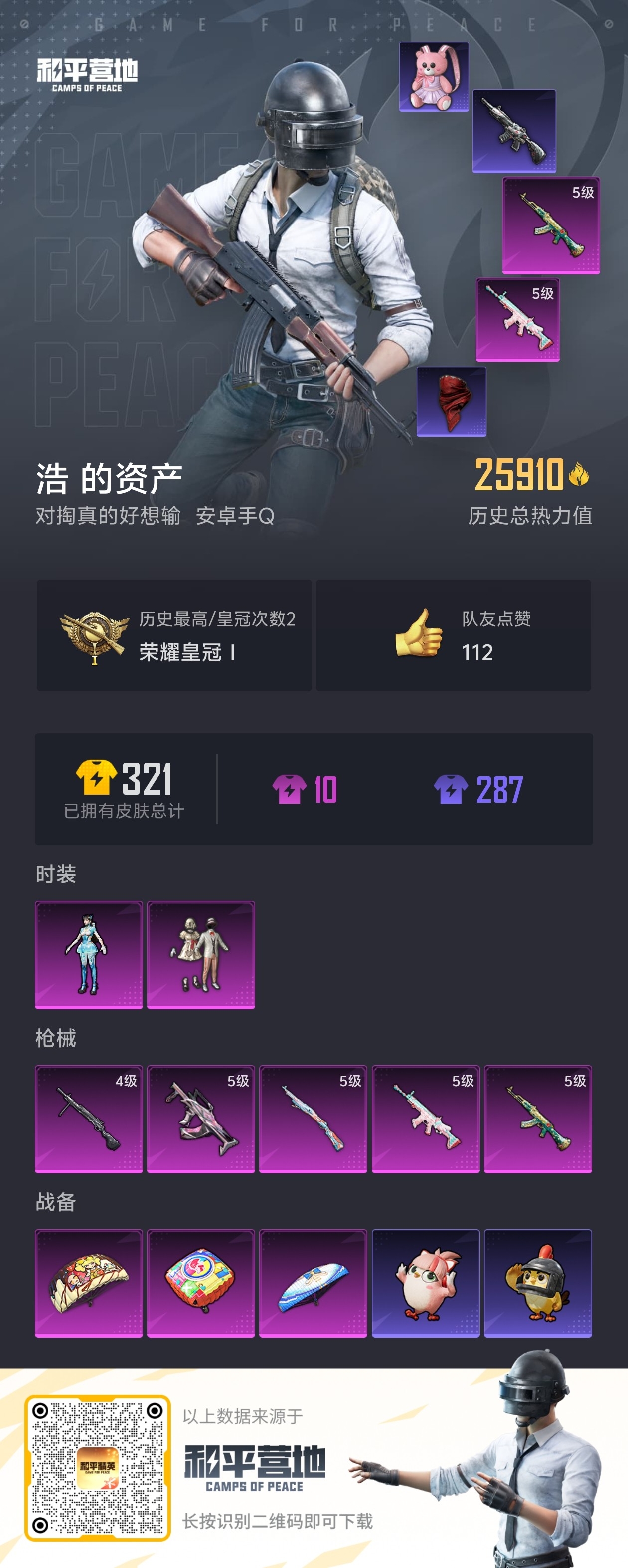 HPCMW424357和平精英账号详情图4